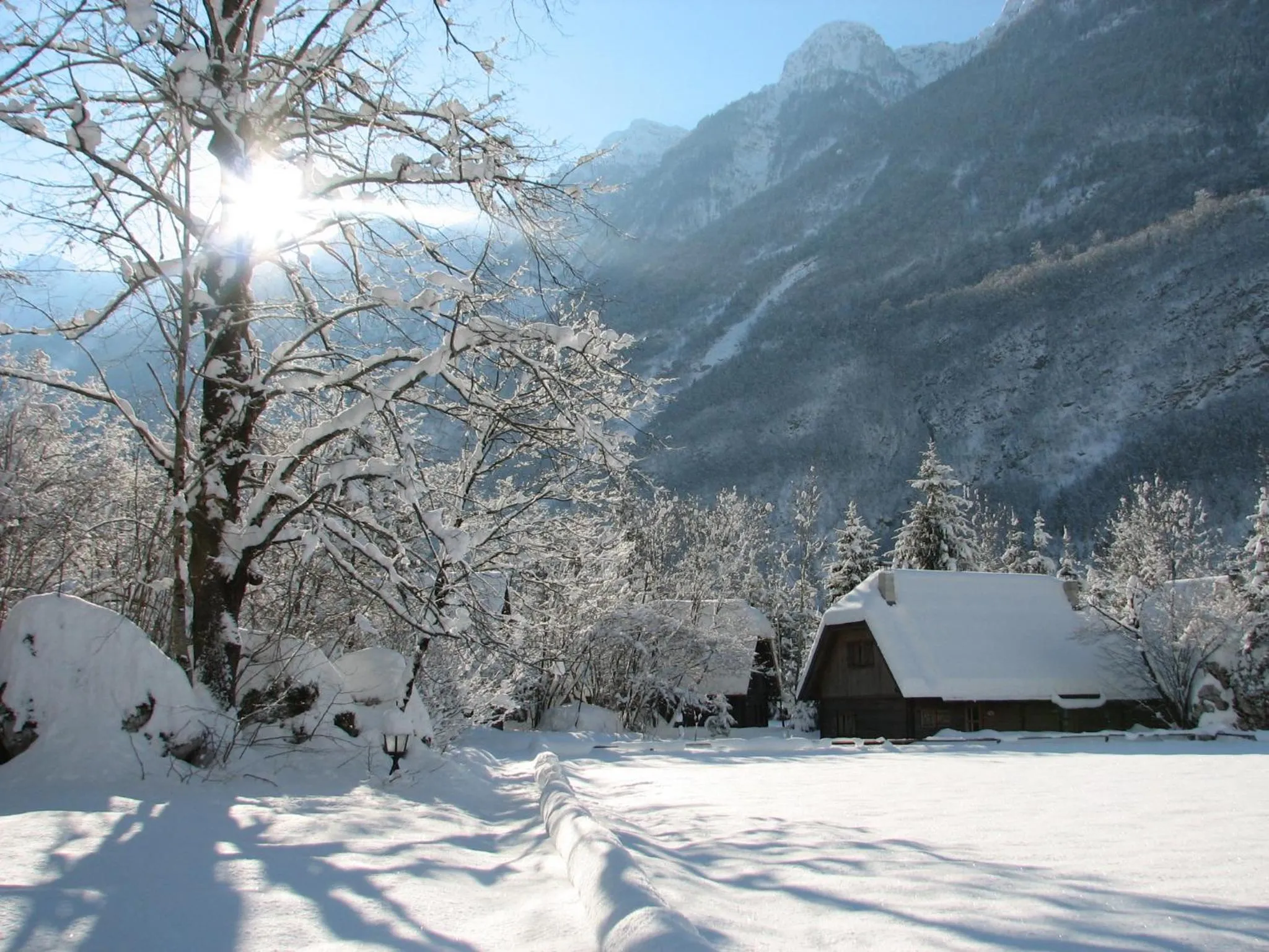 Property building in Pristava Lepena Village