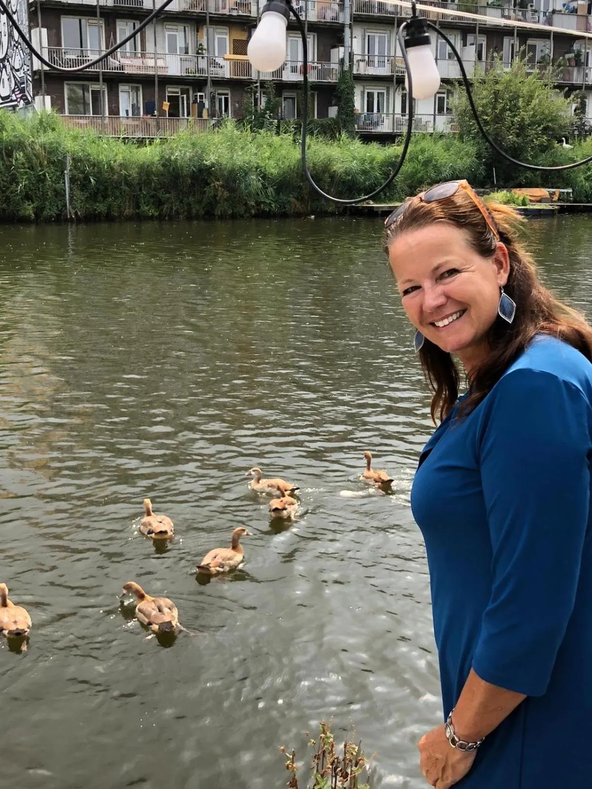 Romantic room in a houseboat