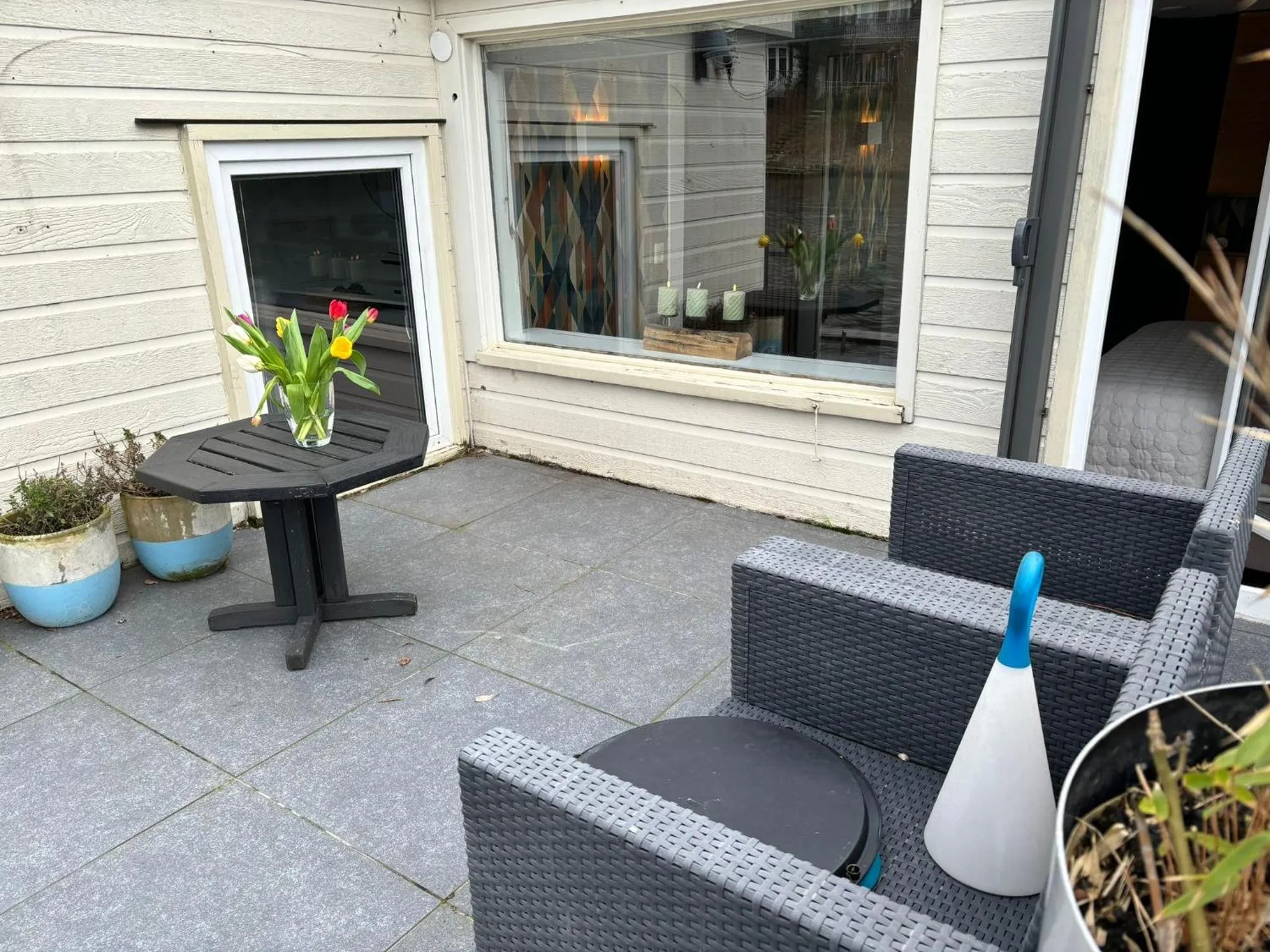 Romantic room in a houseboat