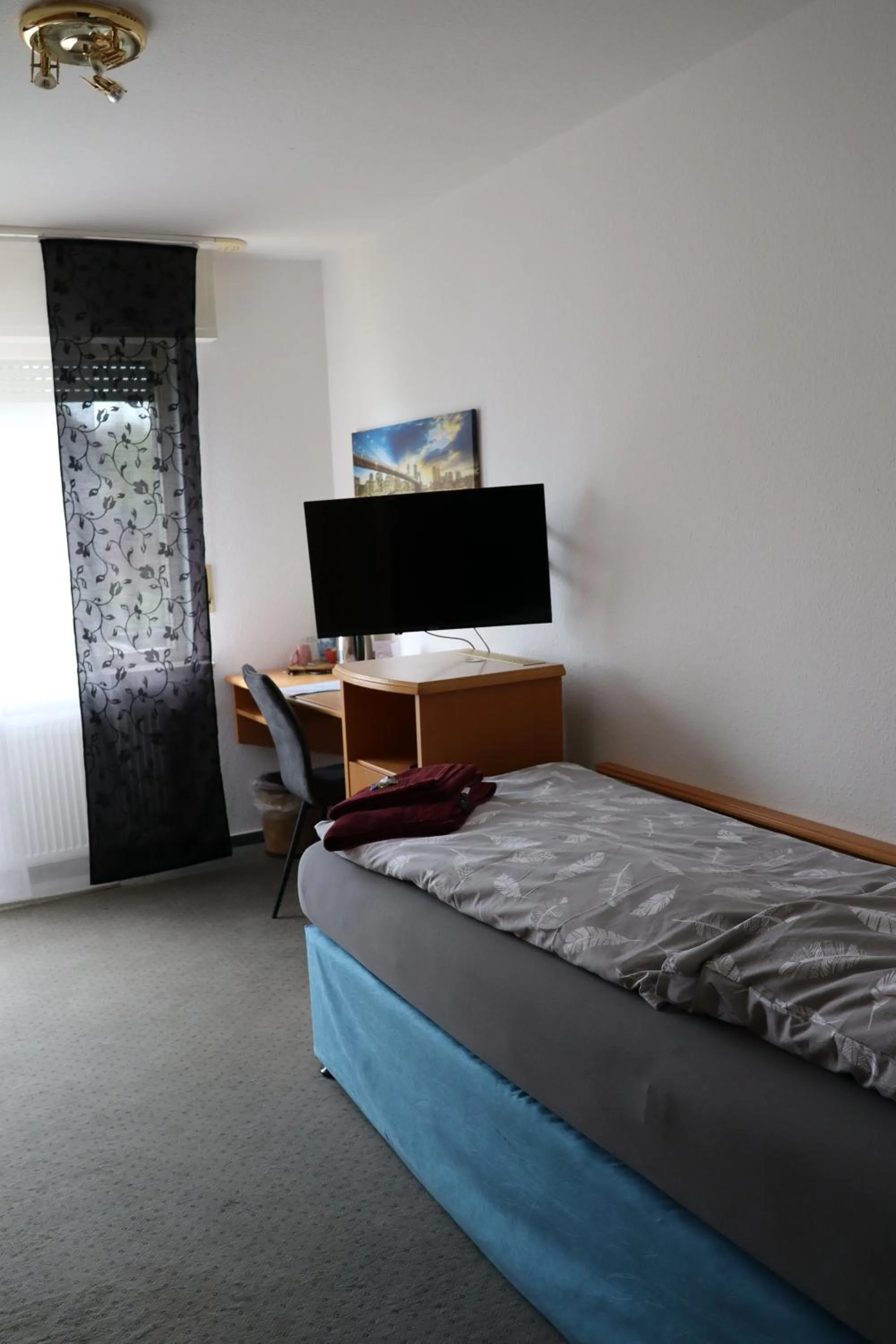 Photo of the whole room, Bed in Hotel Haarener Hof