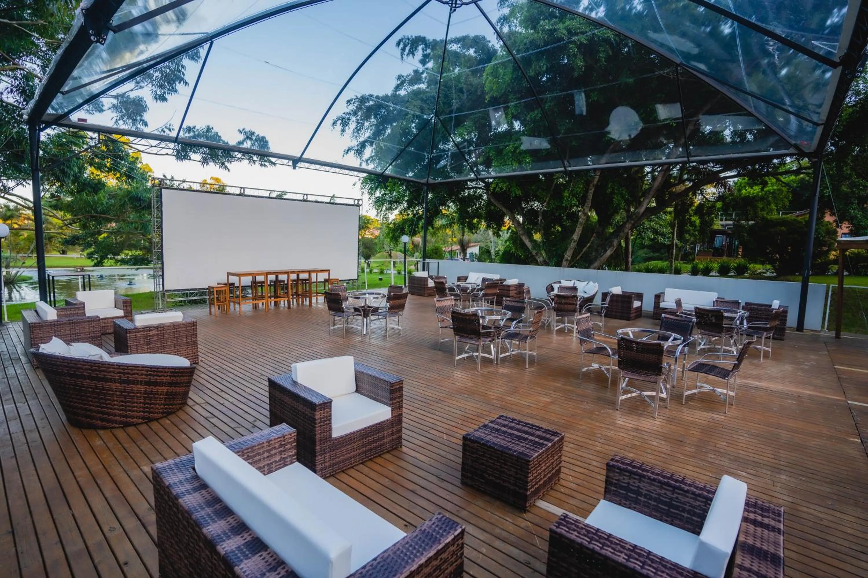 Patio in Eco Hotel Oceanomare