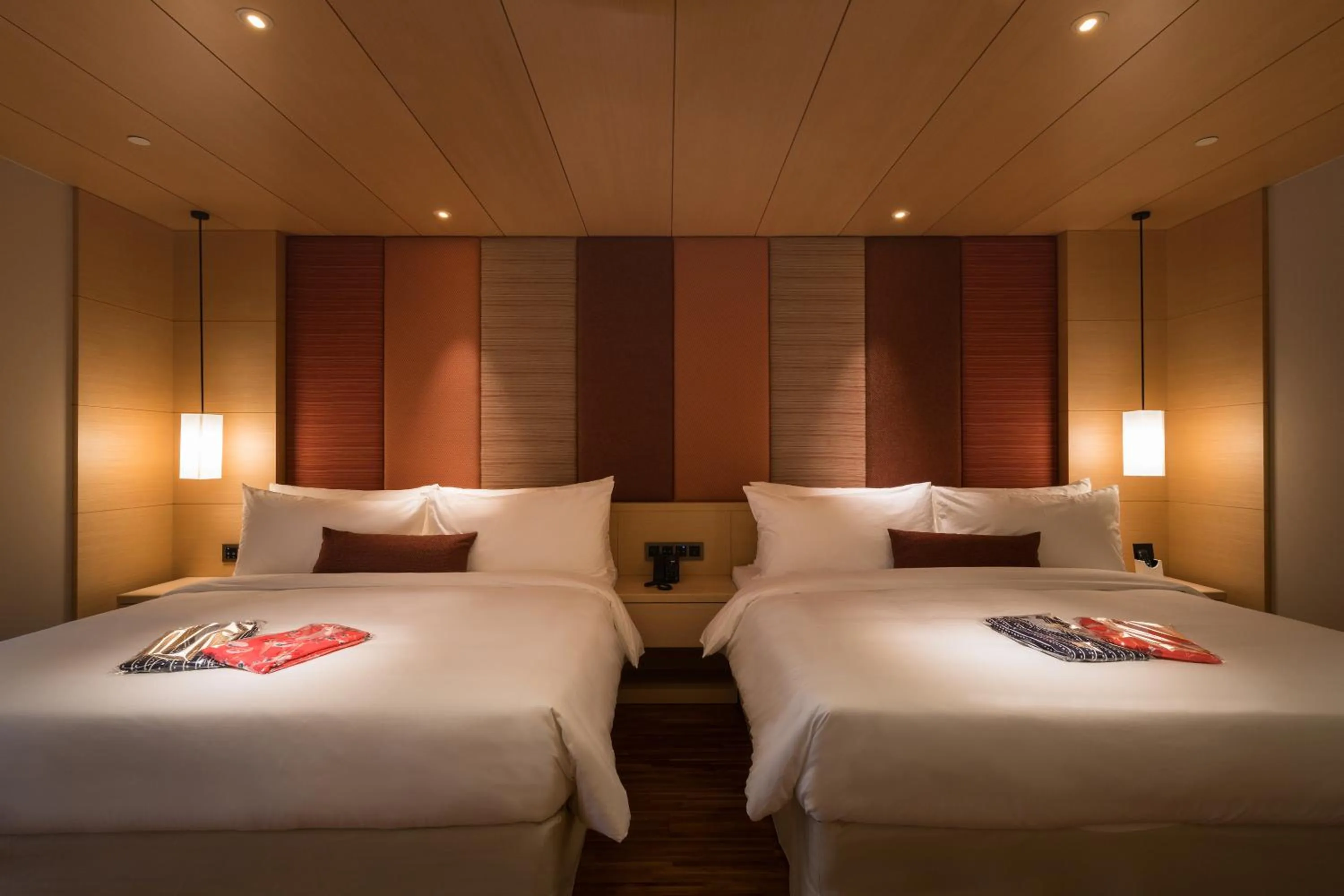 Bed in Asia Pacific Hotel Beitou