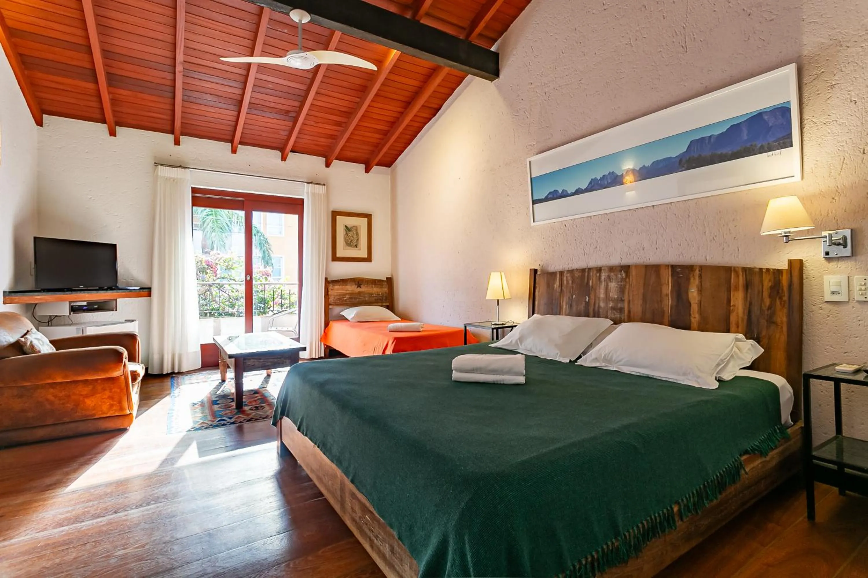 Bed in Pousada Casa da Lagoa