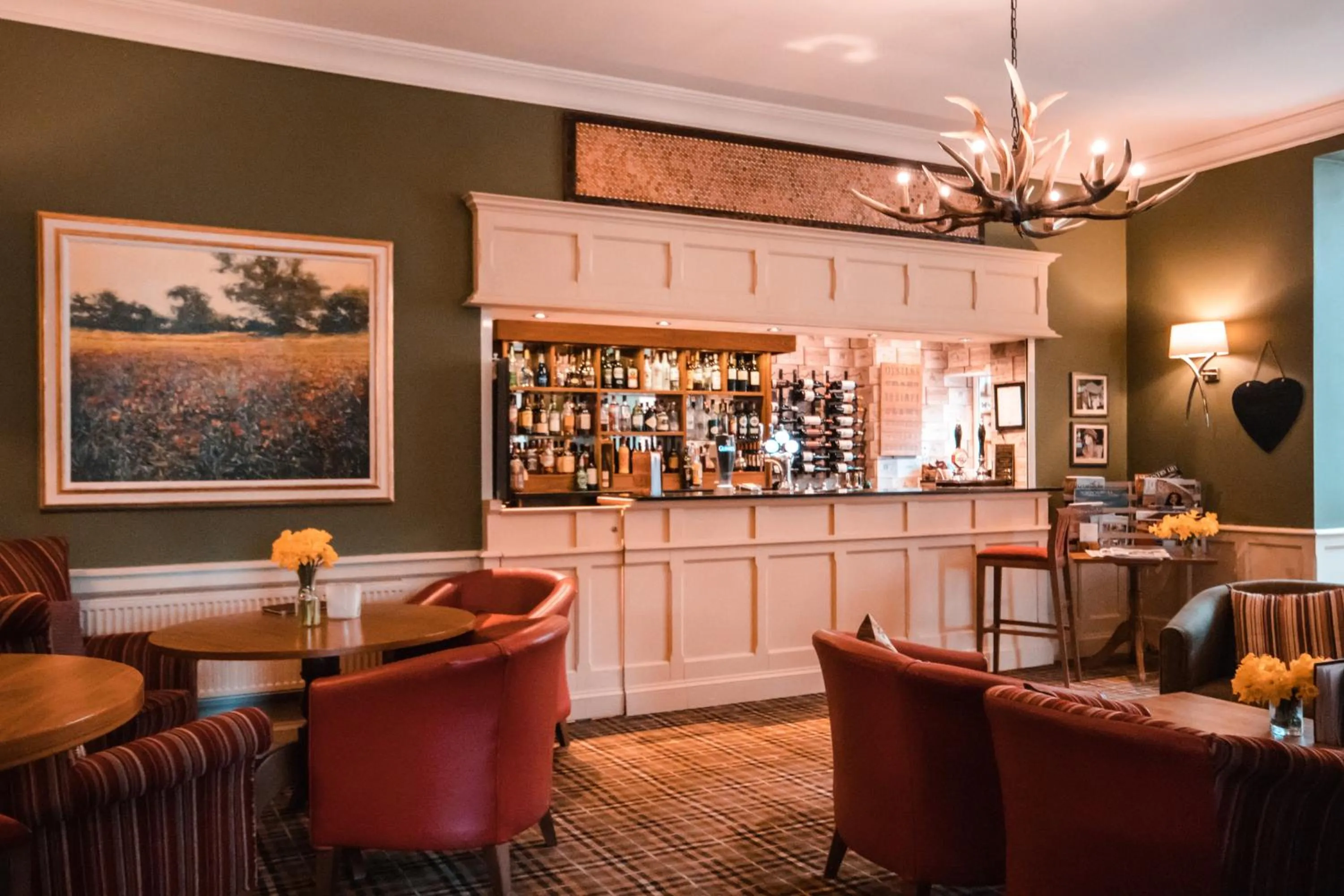 Lounge or bar in The Pheasant Hotel, Holt, Norfolk - The Coaching Inn Group