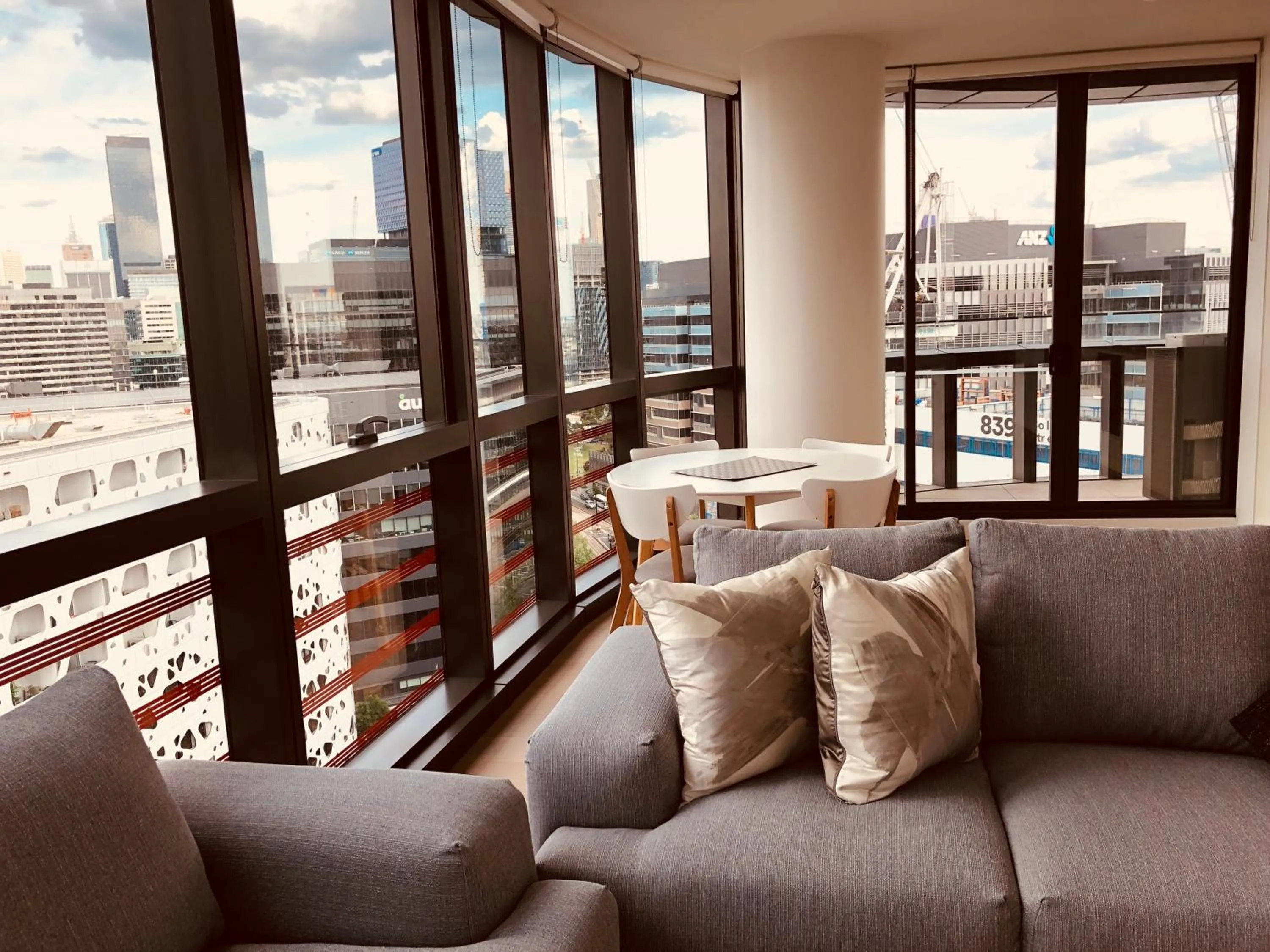Living room in Winston Apartments Docklands