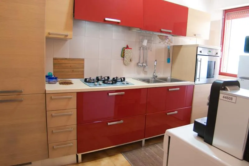 Communal kitchen in B&B Franziska Mare