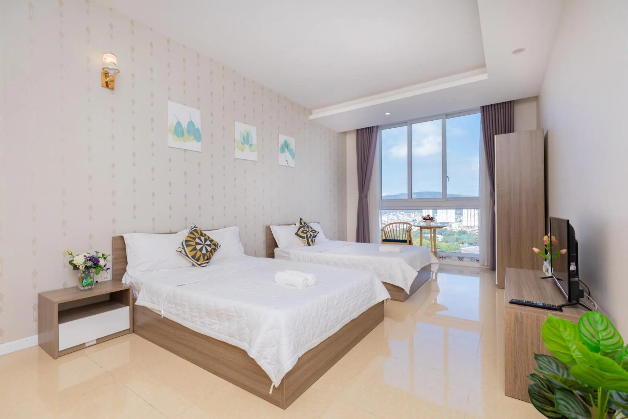 Bed in The Grand Condotel