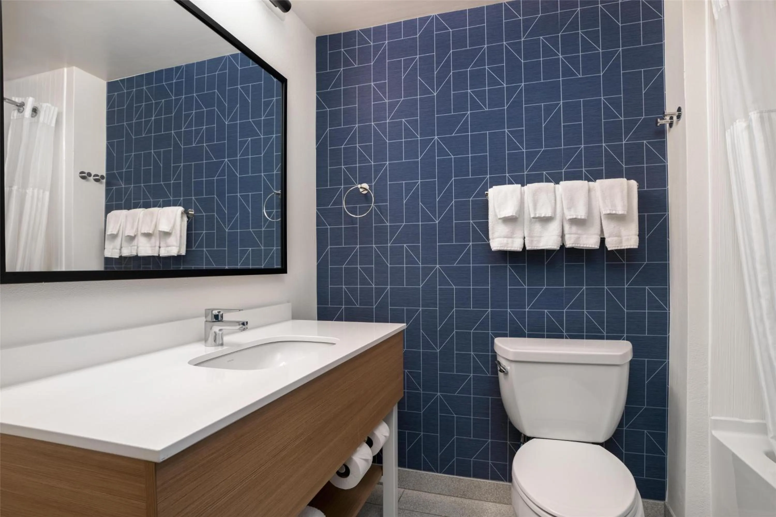 Bathroom in Spark by Hilton Rahway