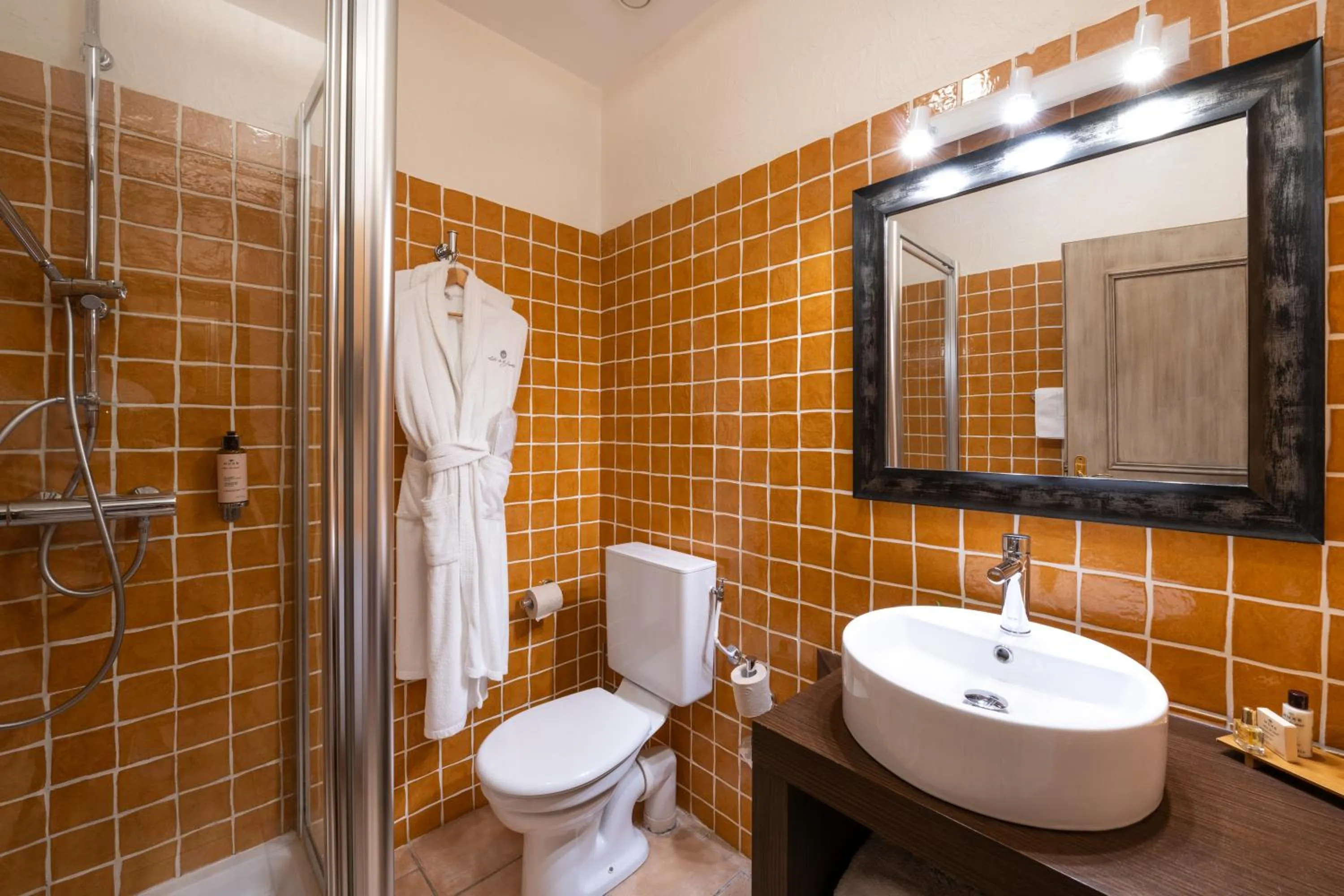 Shower in Hôtel de La Fossette