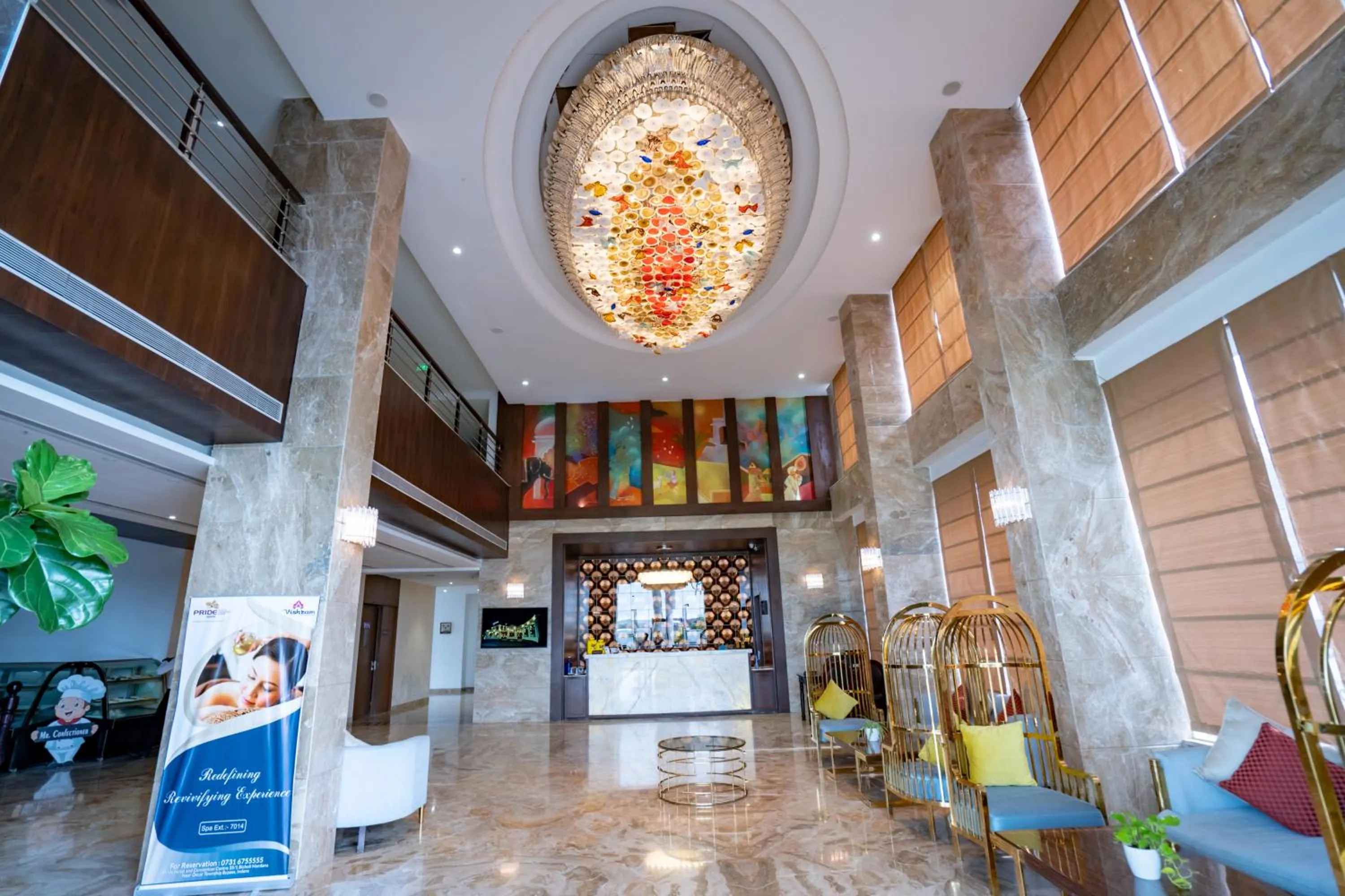 Lobby or reception in Pride Hotel & Convention Centre Indore