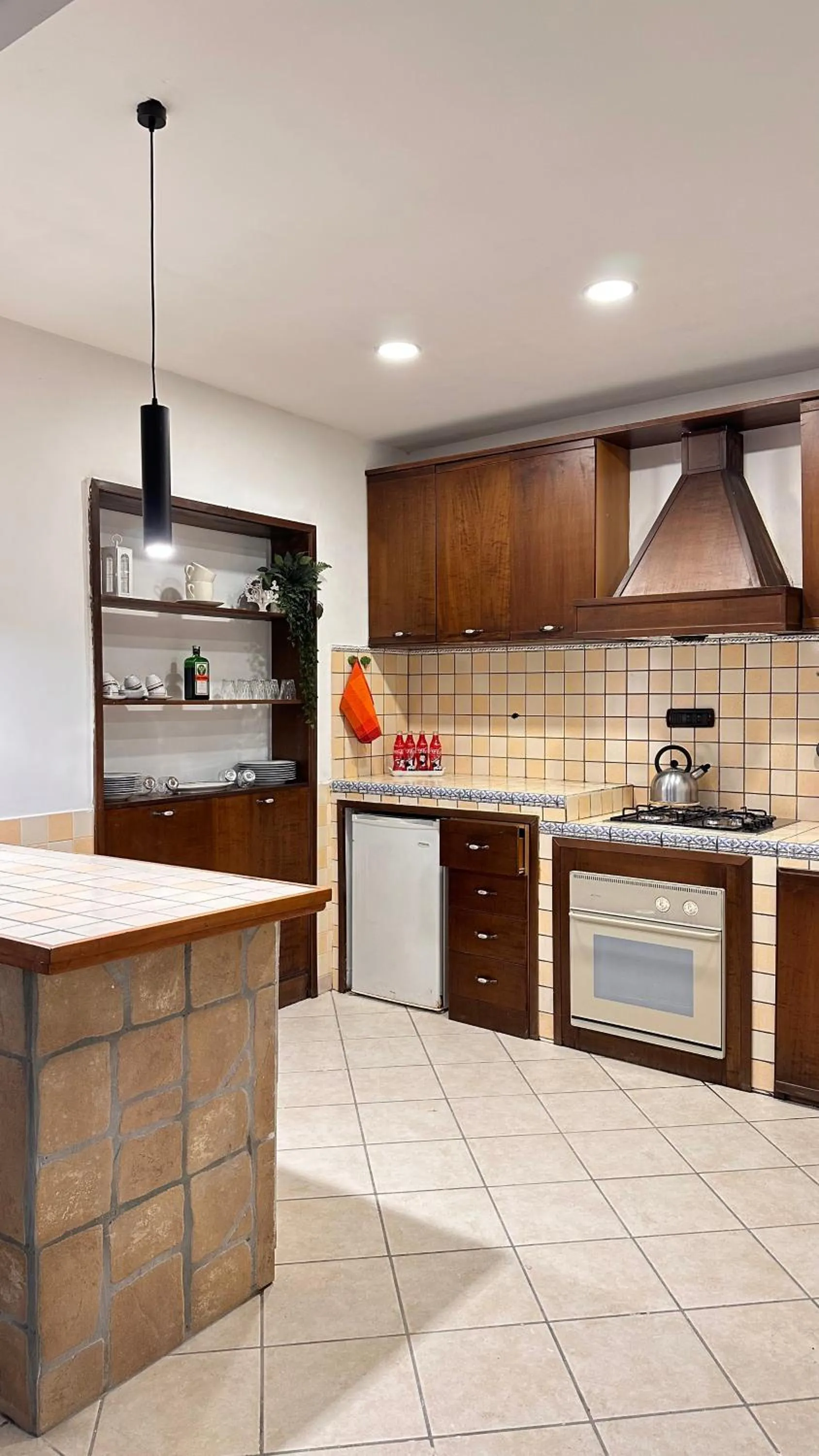 Kitchen or kitchenette in loft style taverna