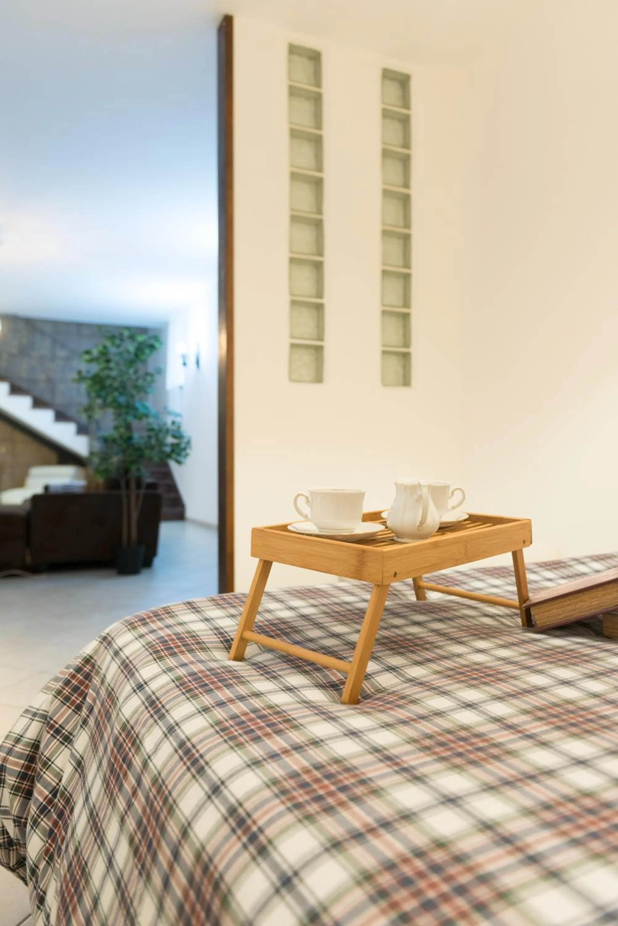 Photo of the whole room, Bed in loft style taverna