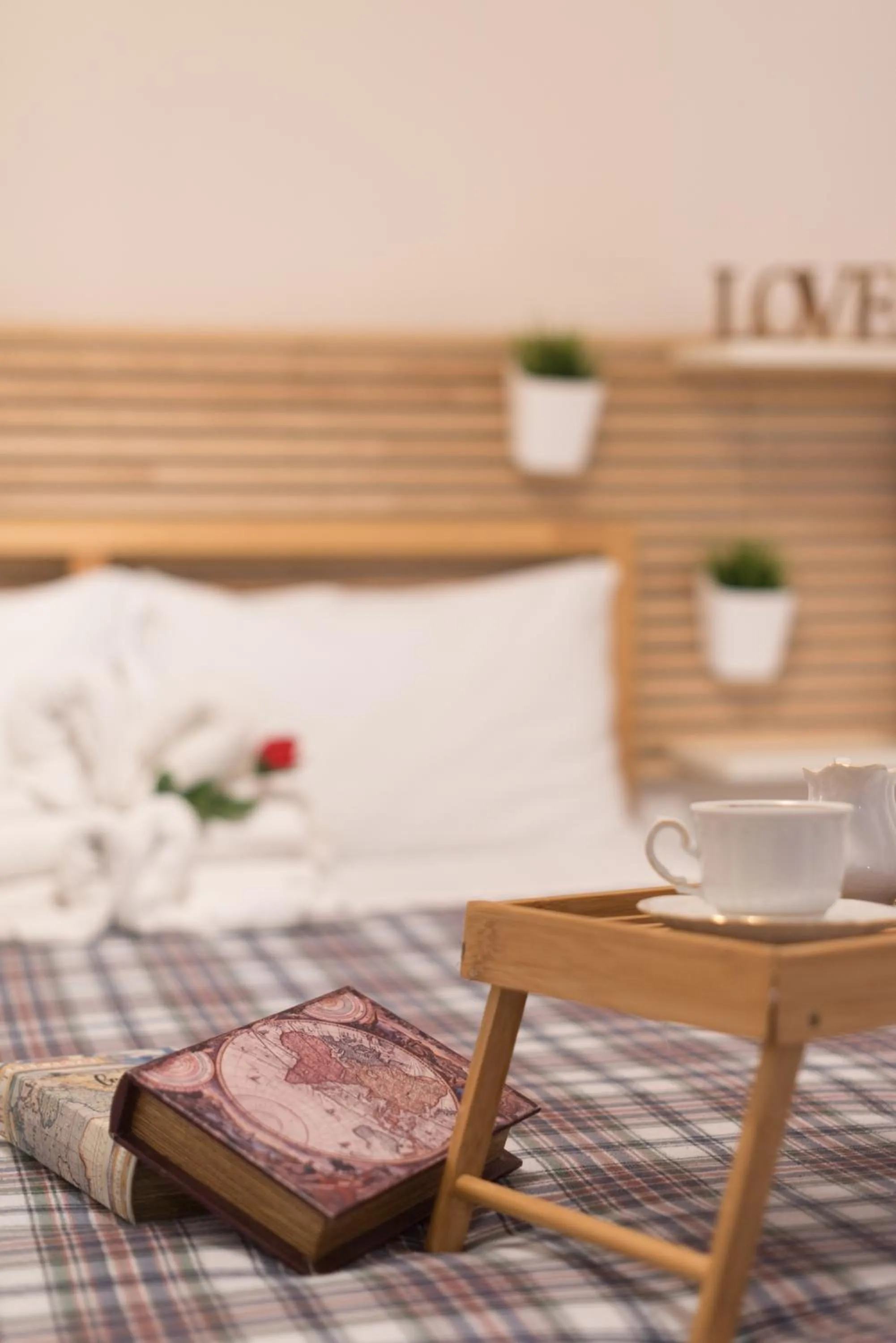 Photo of the whole room, Bed in loft style taverna