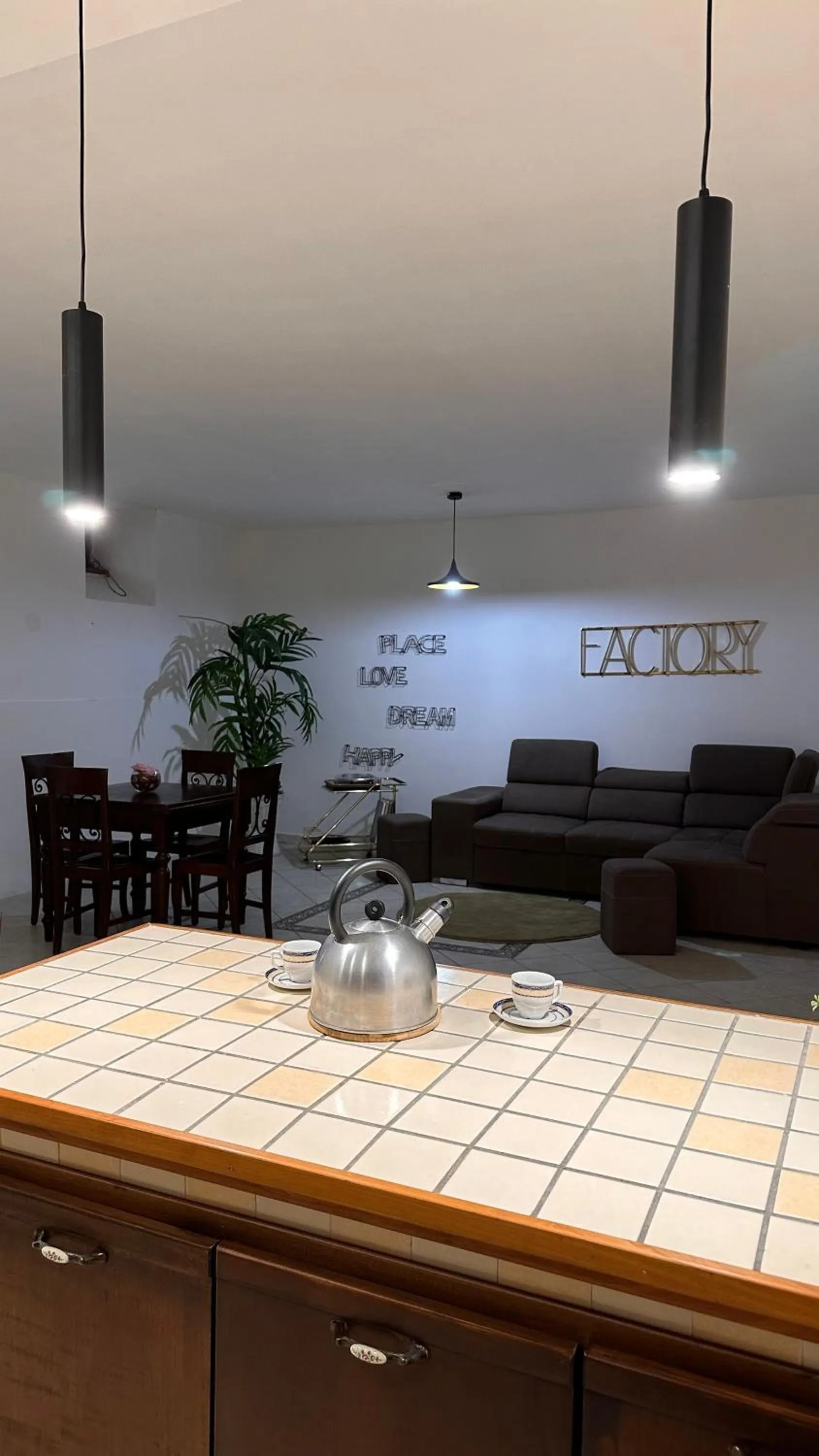 Living room in loft style taverna