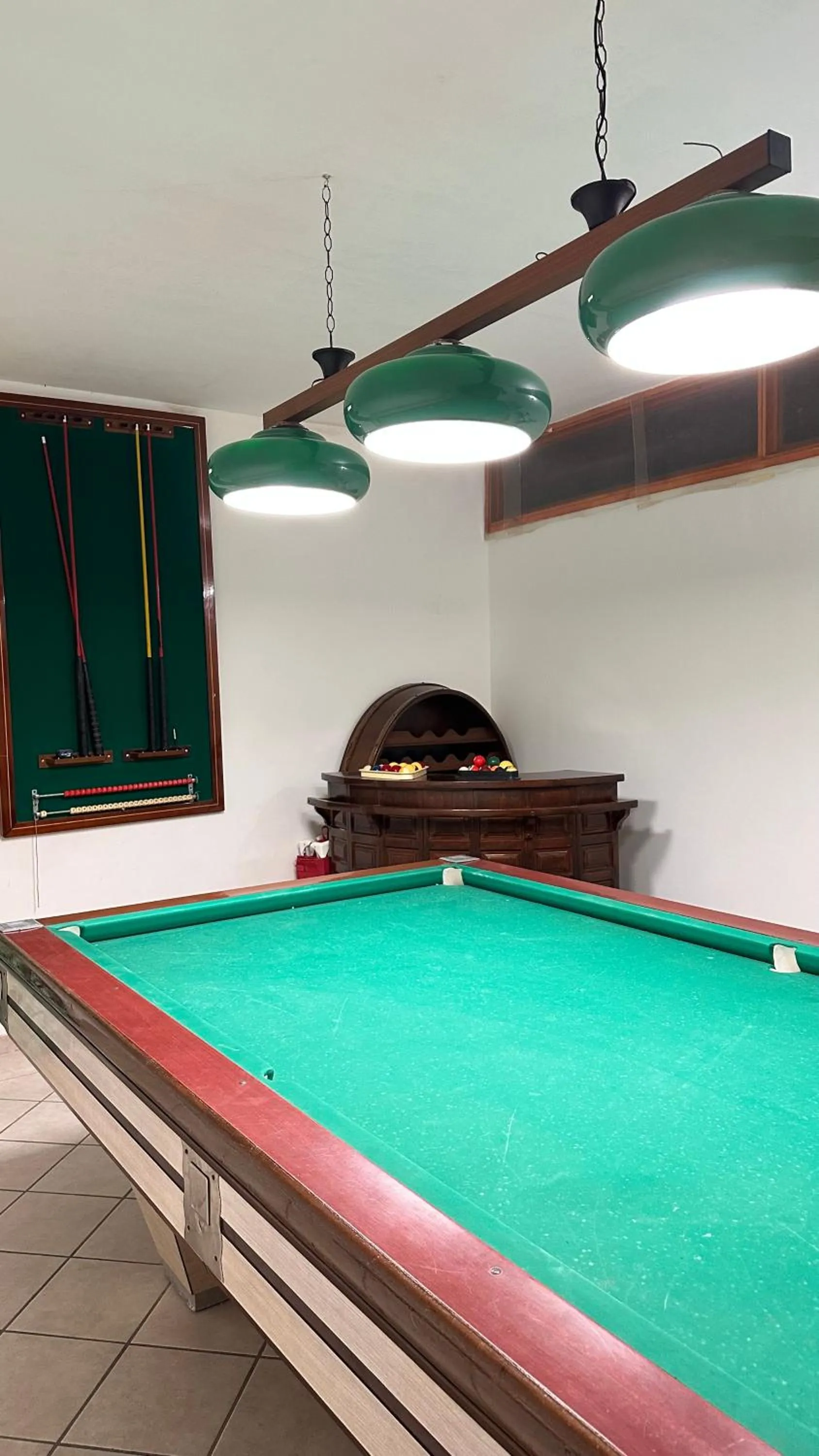 Billiard in loft style taverna