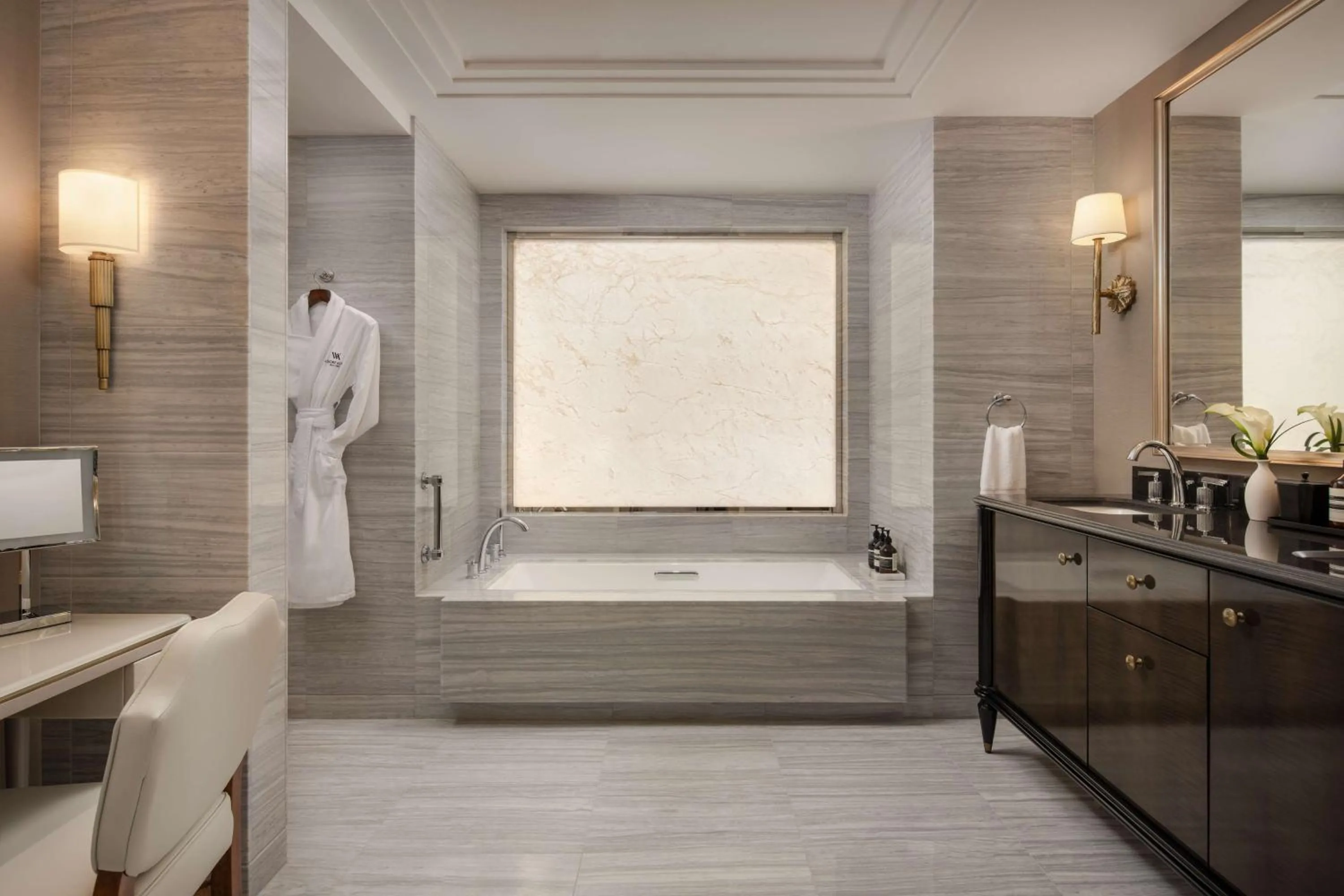 Bathroom in Waldorf Astoria New York