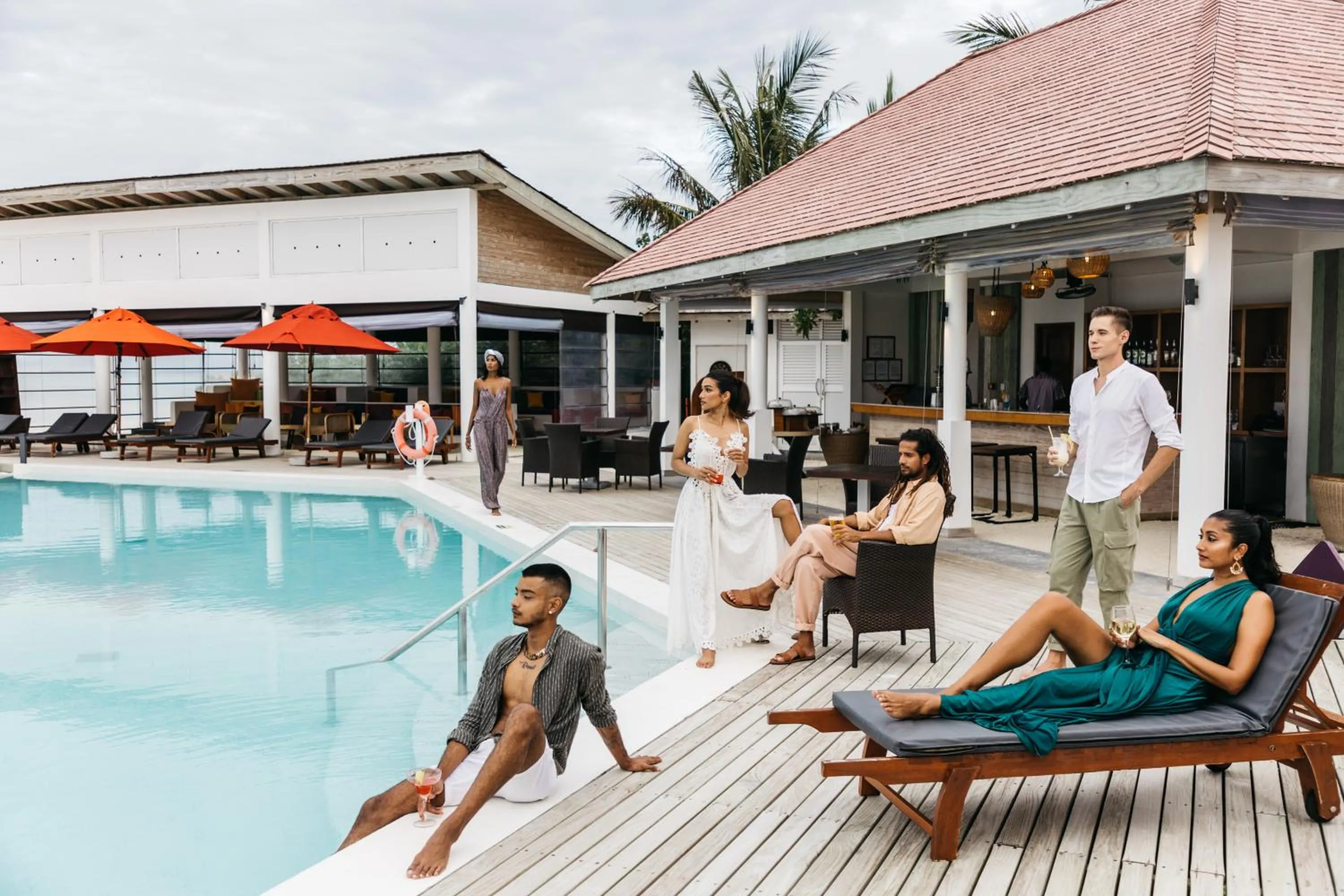 Swimming pool in Cinnamon Hakuraa Huraa Maldives - All Inclusive Adults-Only Escape with One-way Free Speedboat