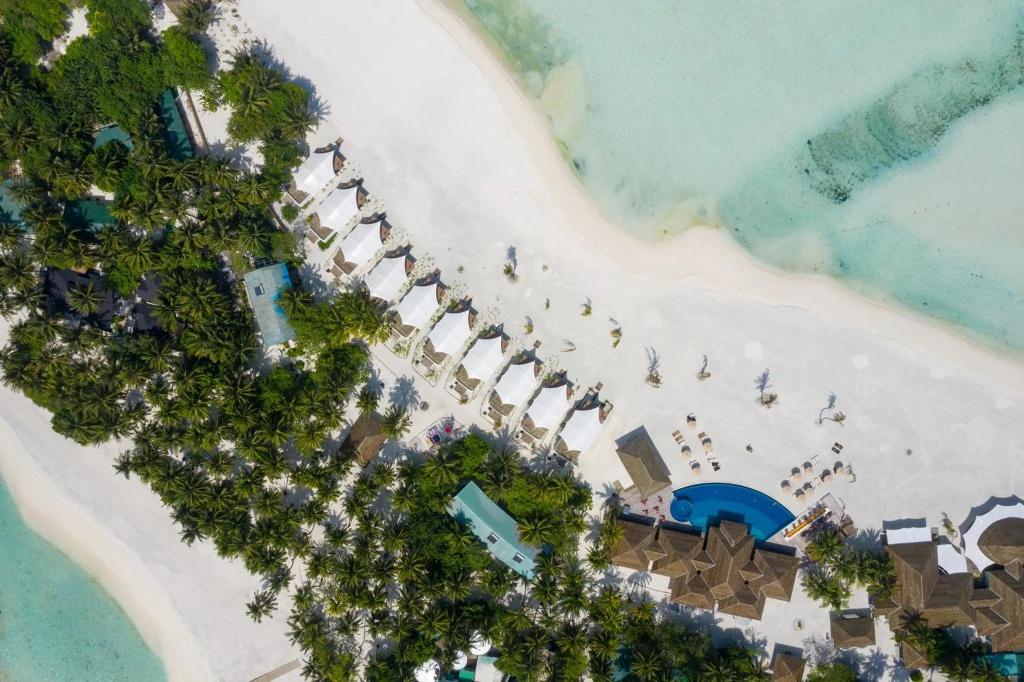 Bird's eye view in Cinnamon Hakuraa Huraa Maldives - All Inclusive Adults-Only Escape with One-way Free Speedboat