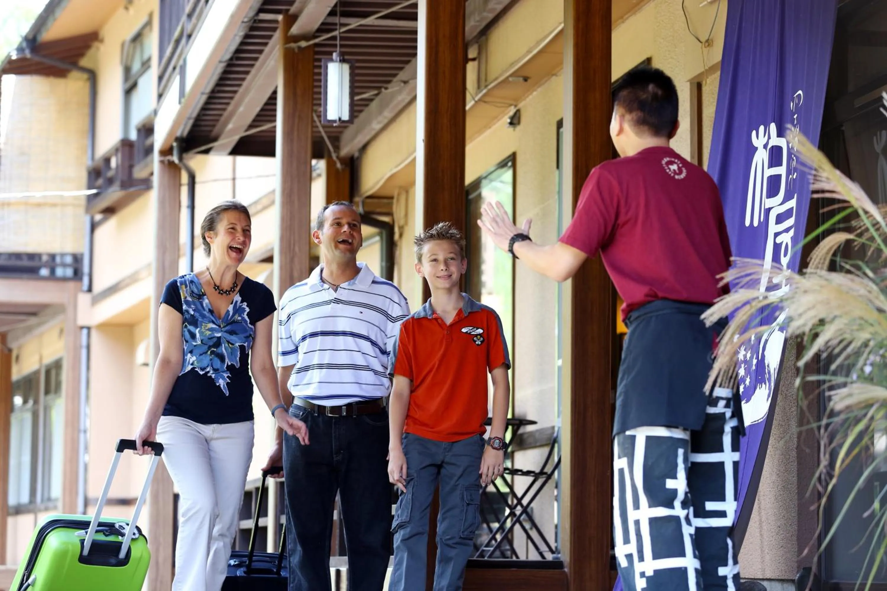 Staff in Shima Onsen Kashiwaya Ryokan
