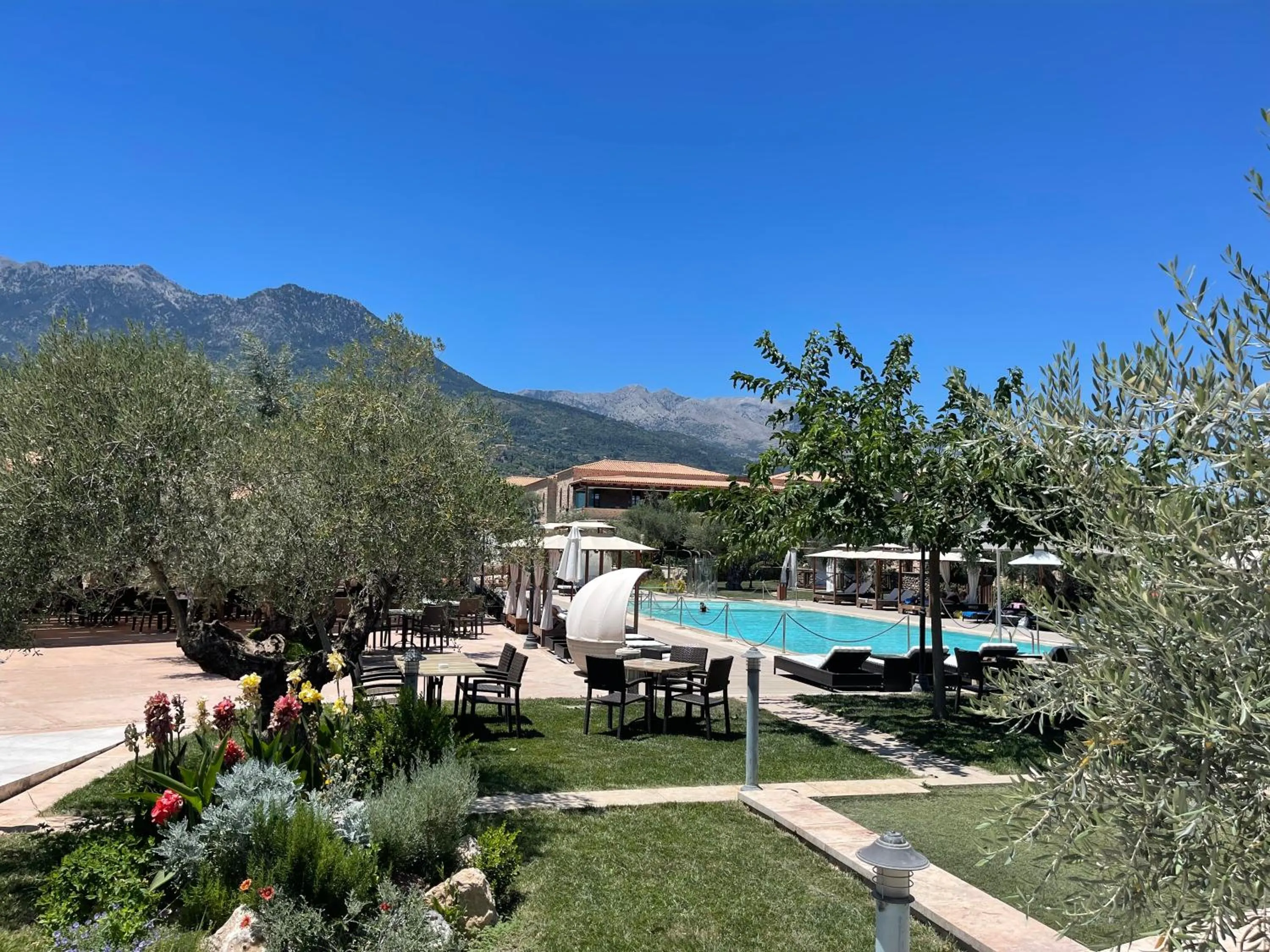 Pool view in Mystras Grand Palace Resort & Spa
