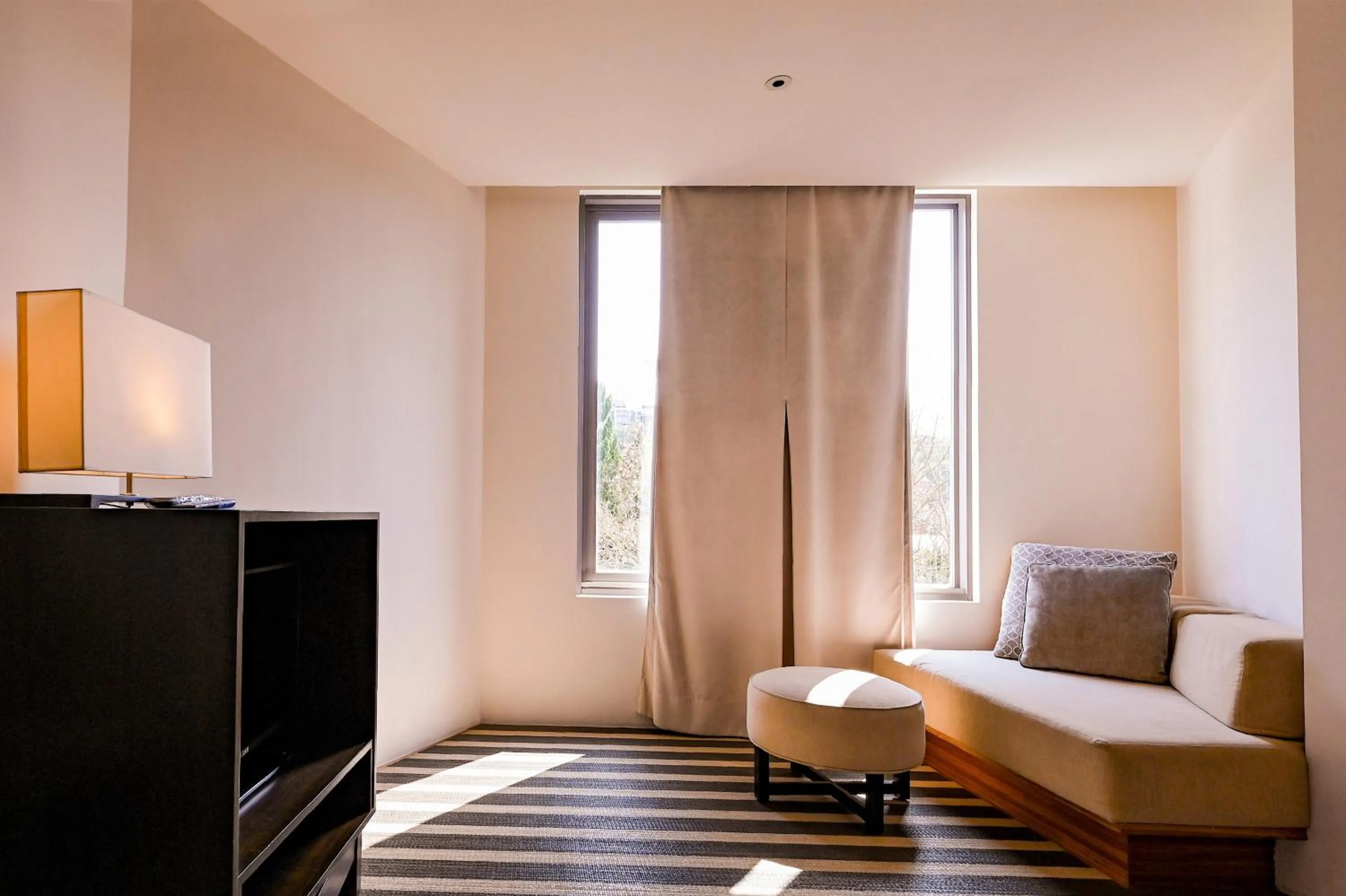 Seating area in CHECK inn SELECT Taipei Yangmingshan