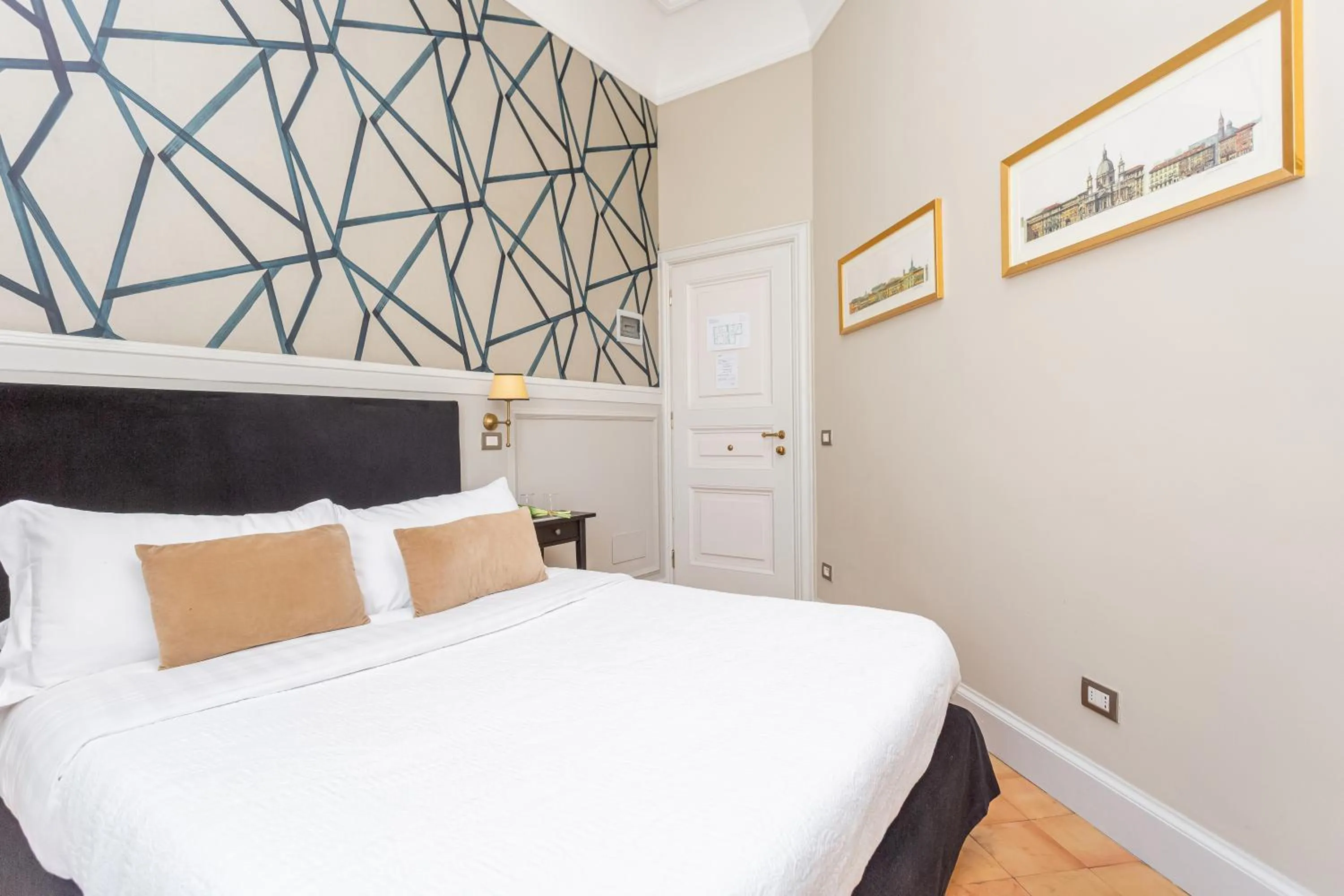 Bedroom, Bed in Hotel Parrasio