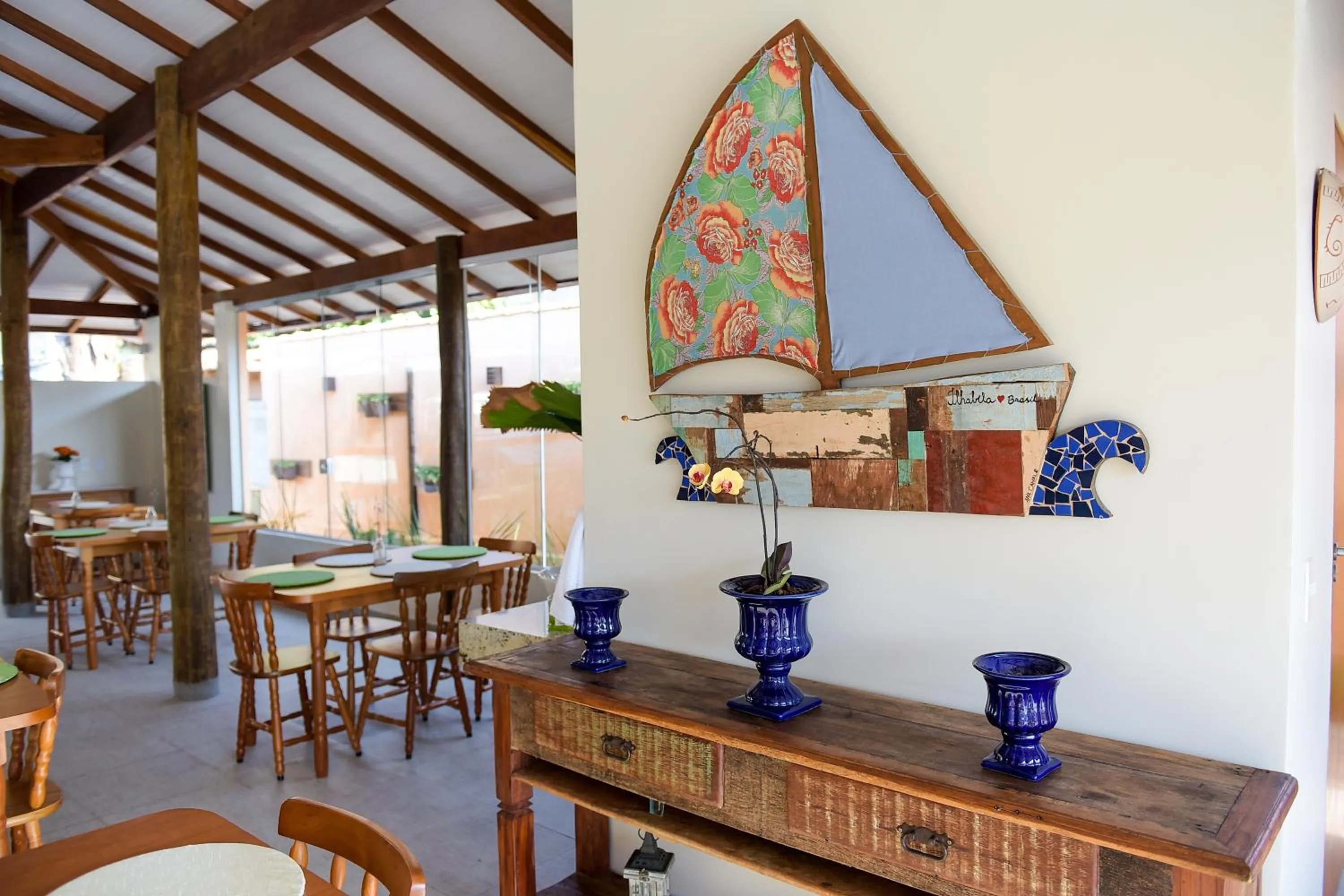 Decorative detail in Recanto das Carpas