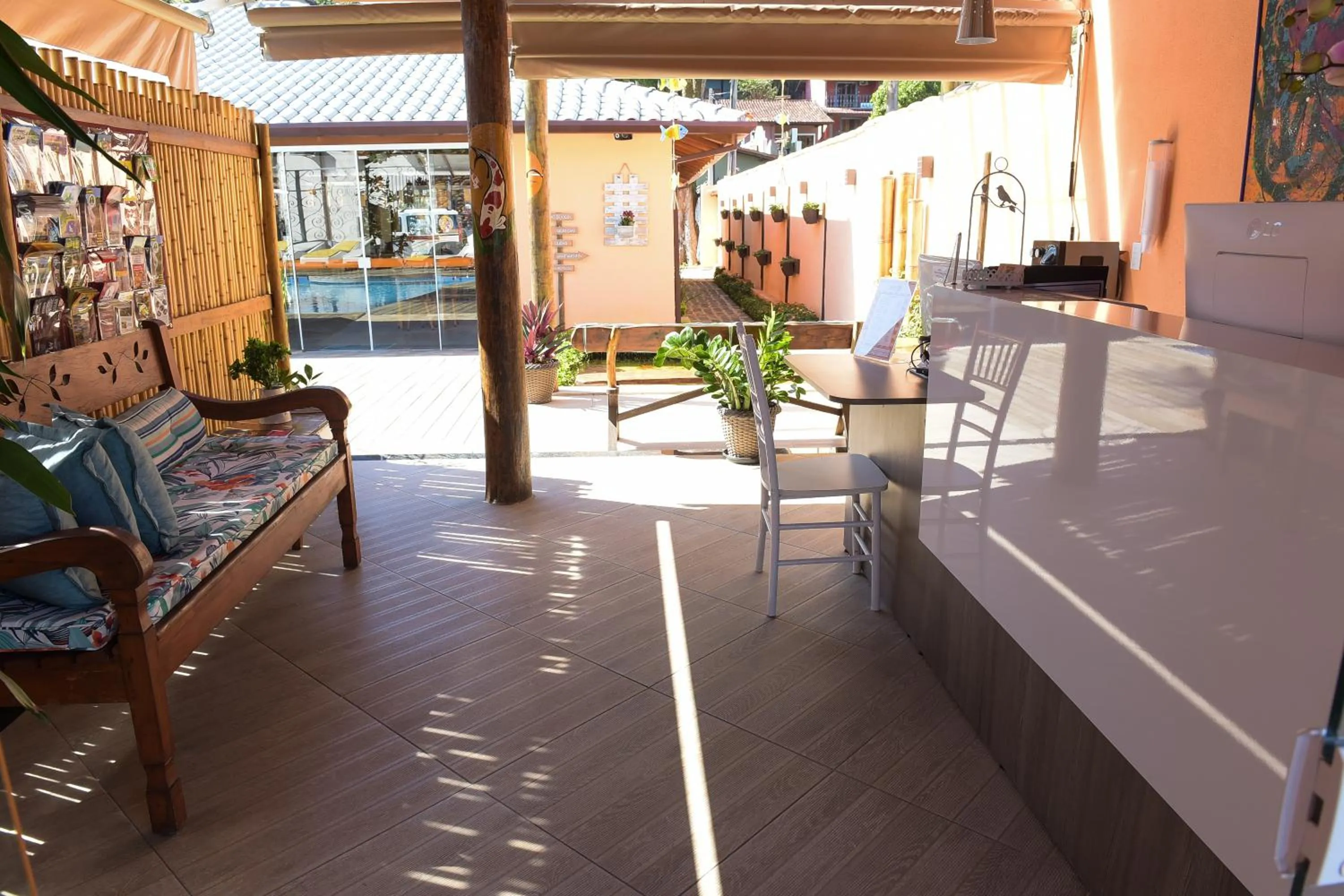 Lobby or reception in Recanto das Carpas