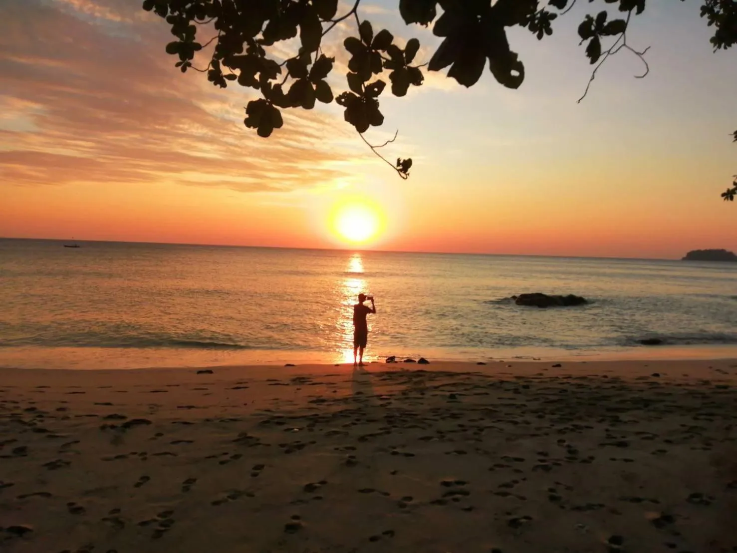Sunset in Siam Beach Resort
