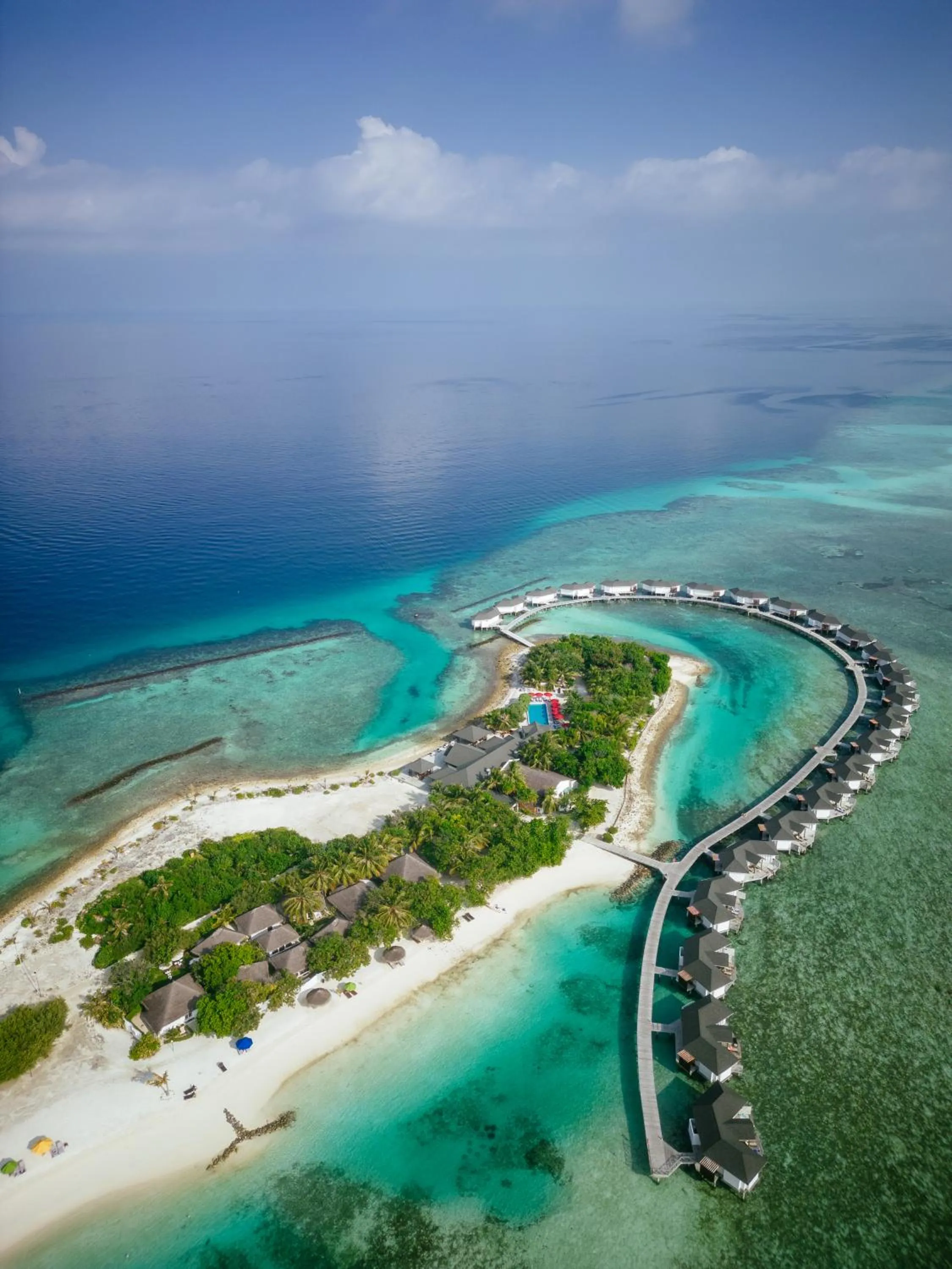 Bird's eye view in Cinnamon Dhonveli Maldives - Free One-Way Speedboat and 02 Kids Under 12 Stay & Dine Free