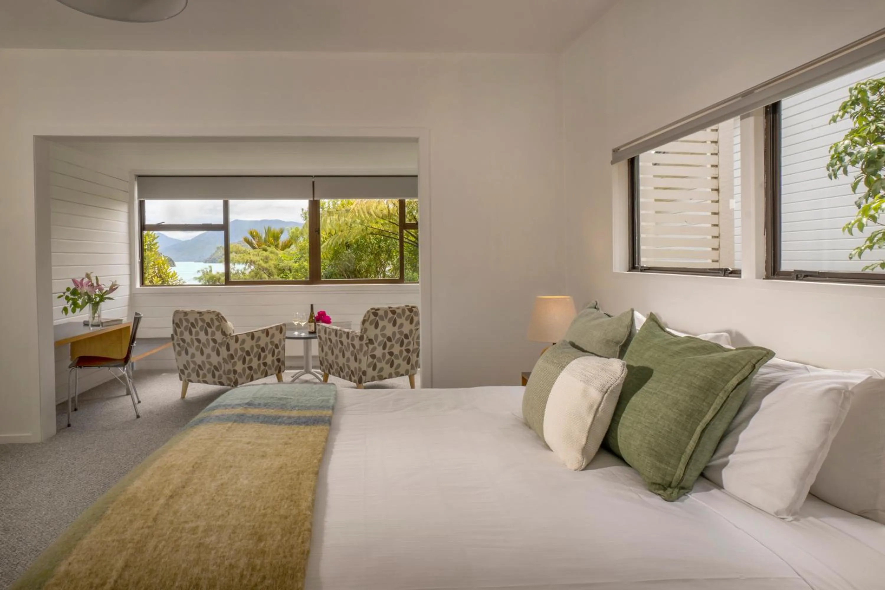 Bed in The Portage Resort