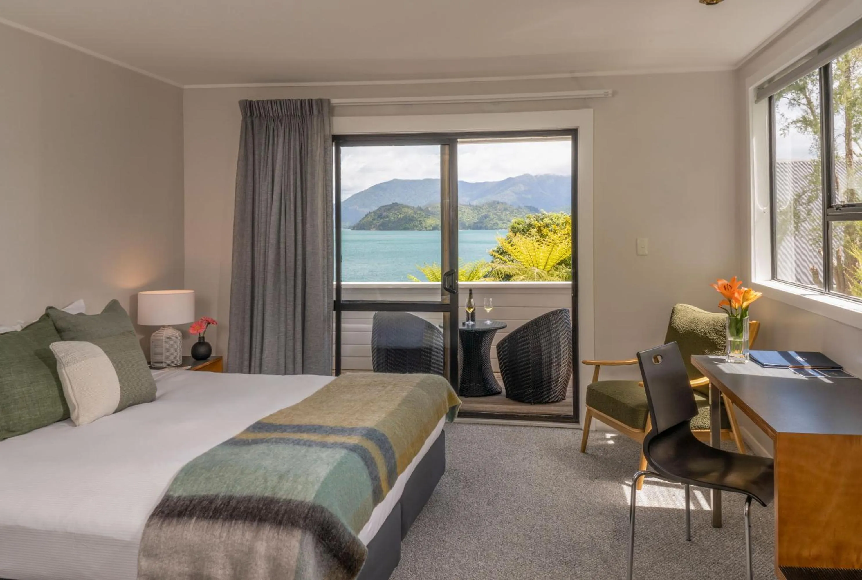 Bed in The Portage Resort