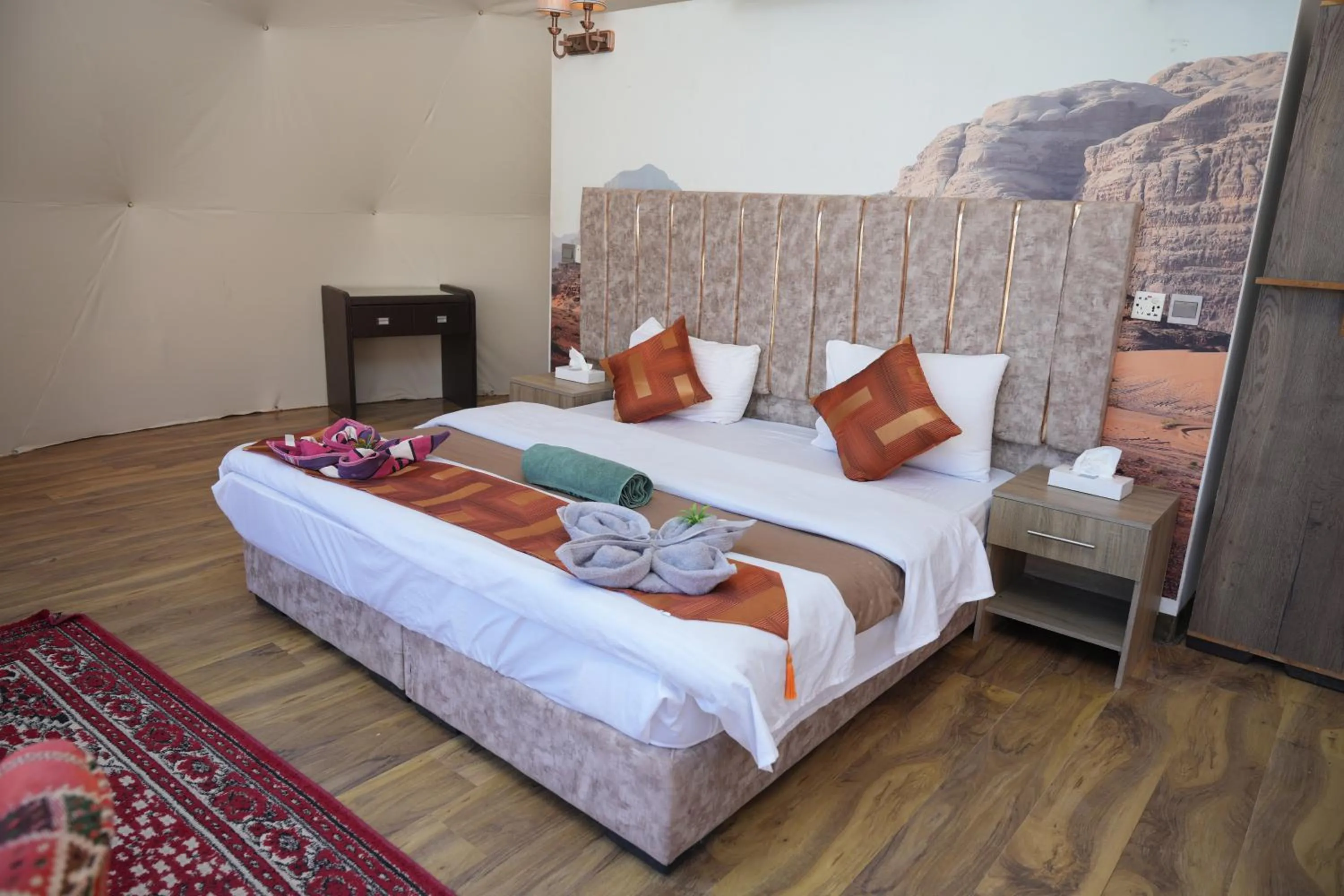 Bed in Hasan Zawaideh Camp