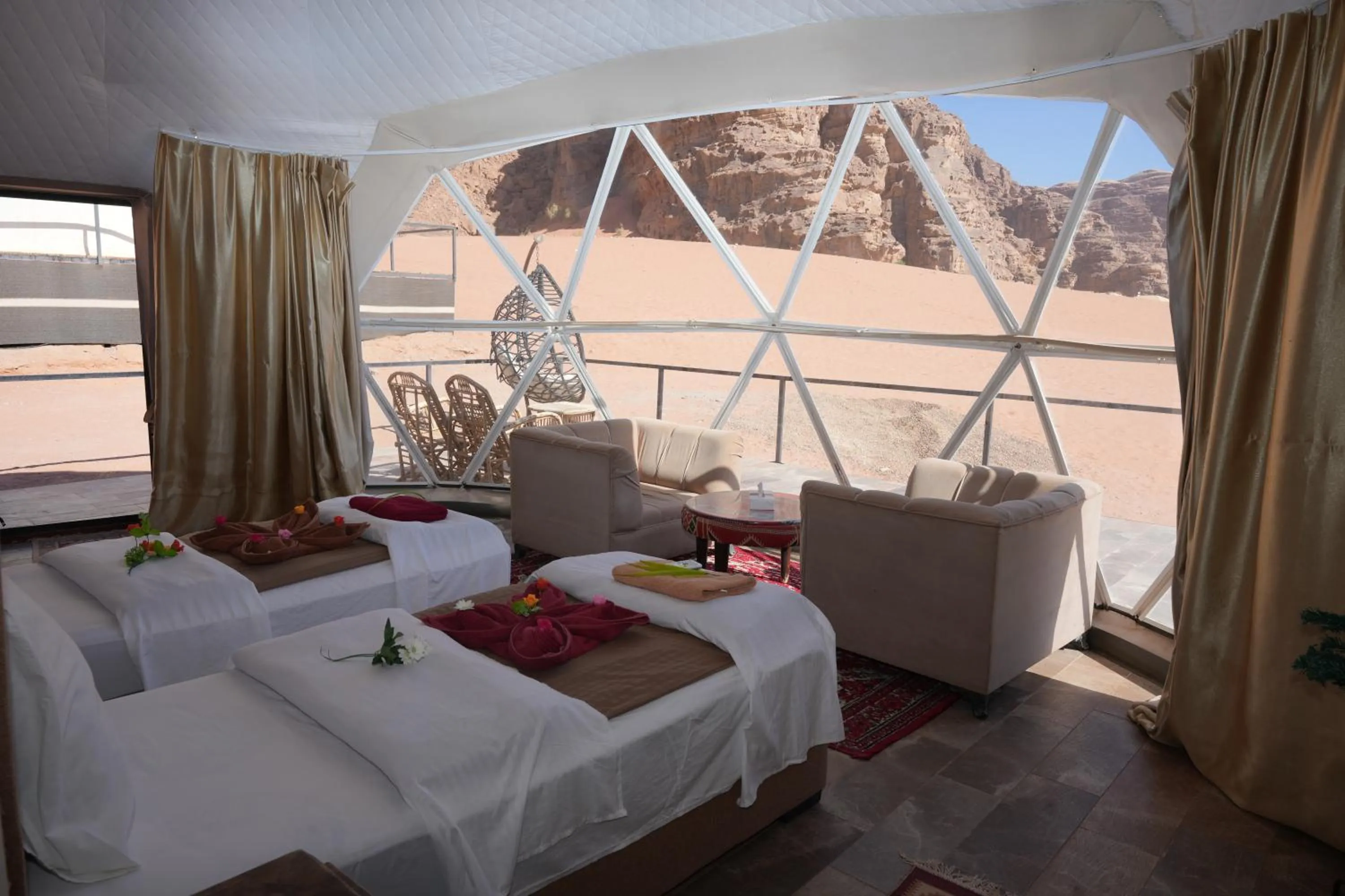 Bed in Hasan Zawaideh Camp