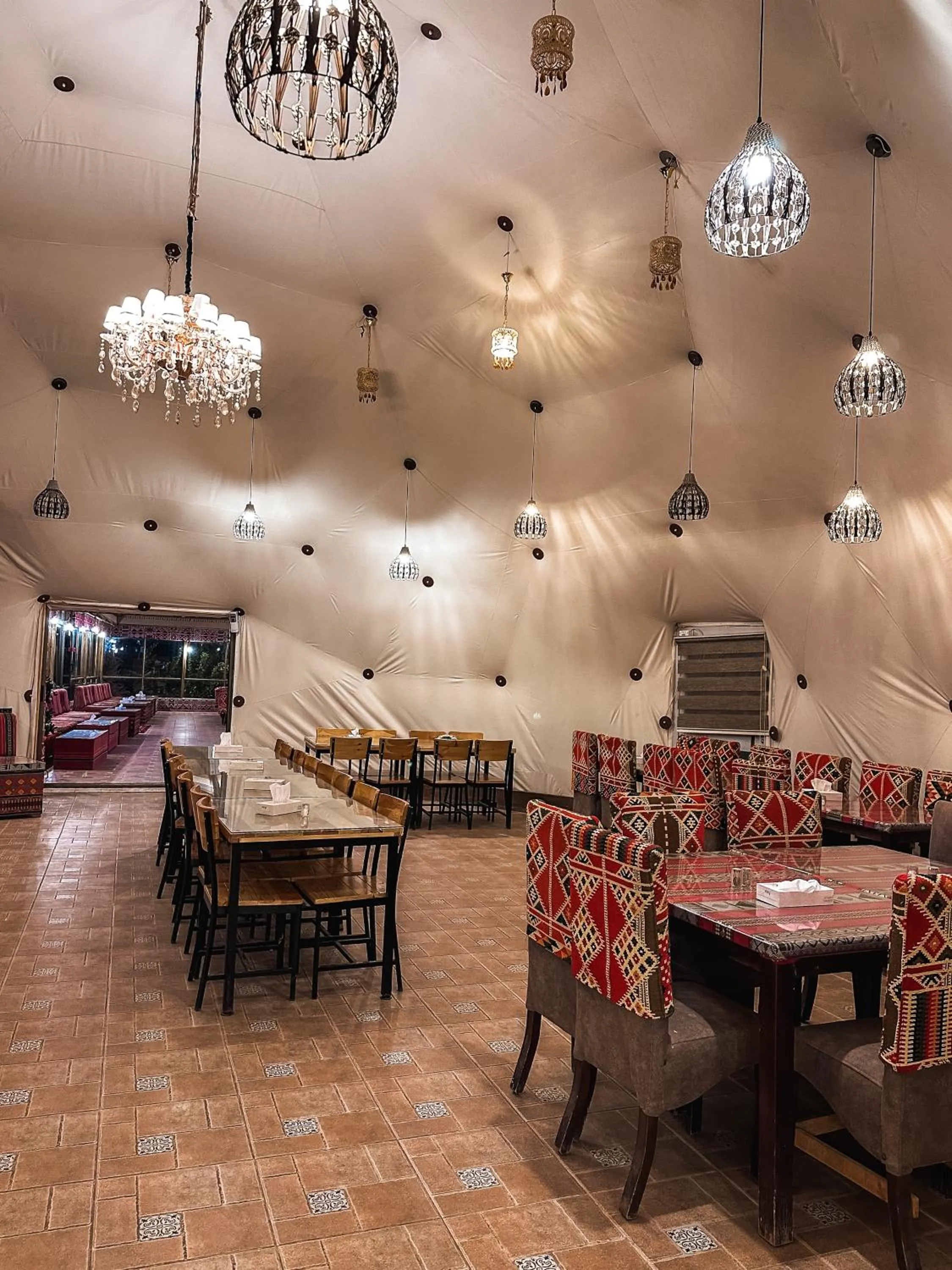 Dining area in Hasan Zawaideh Camp