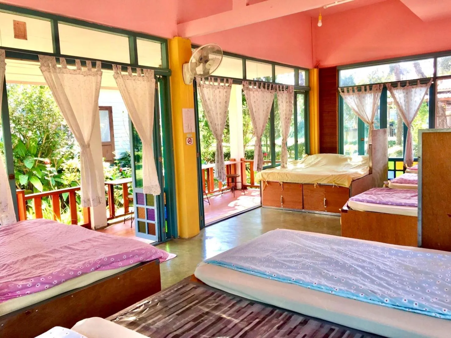 Property building, Bed in Pai Flora Resort