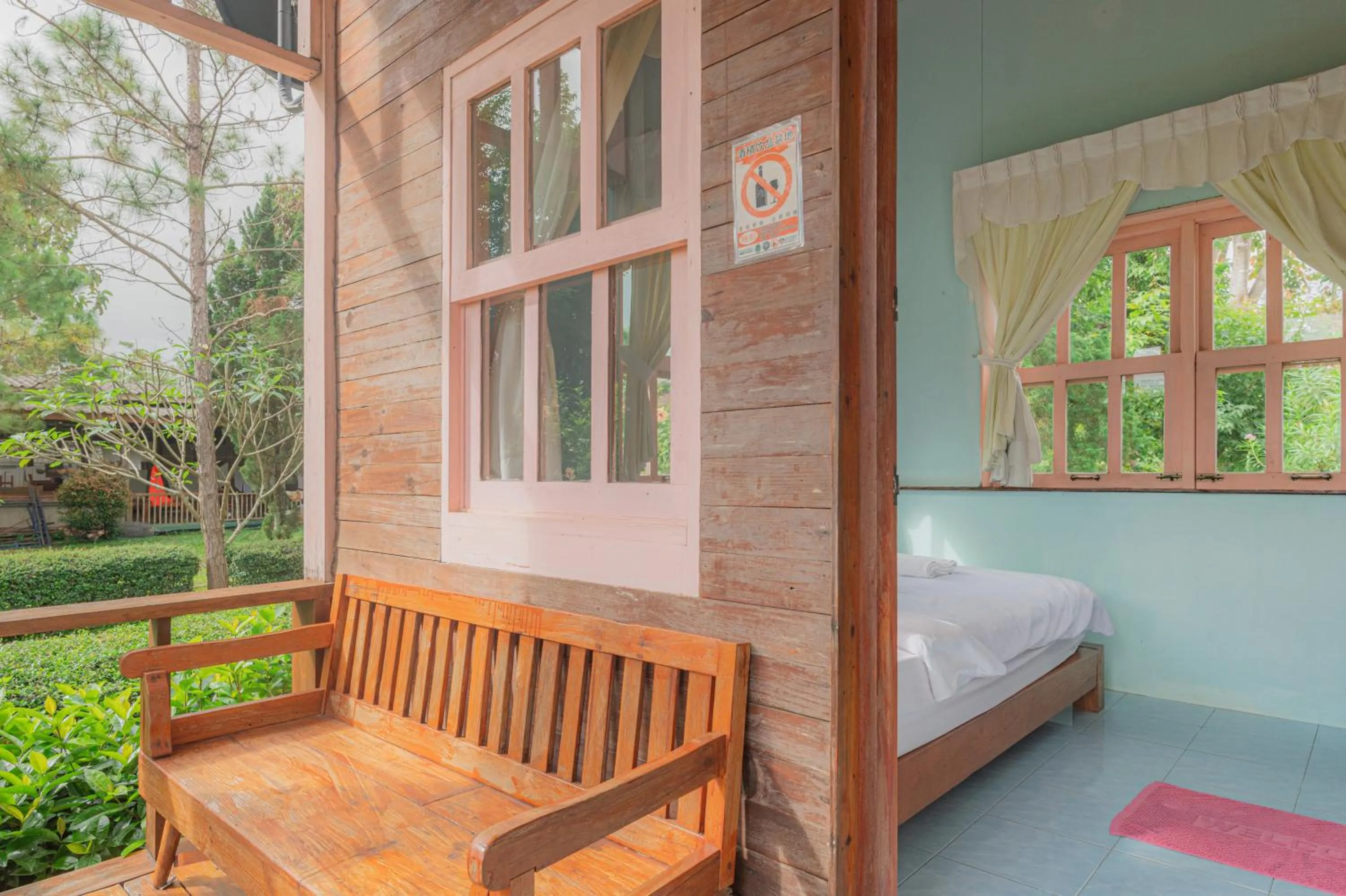 Property building, Bed in Pai Flora Resort