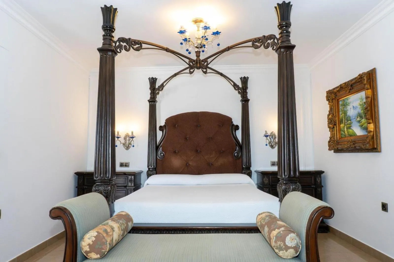 Bed in Hotel Restaurante Setos