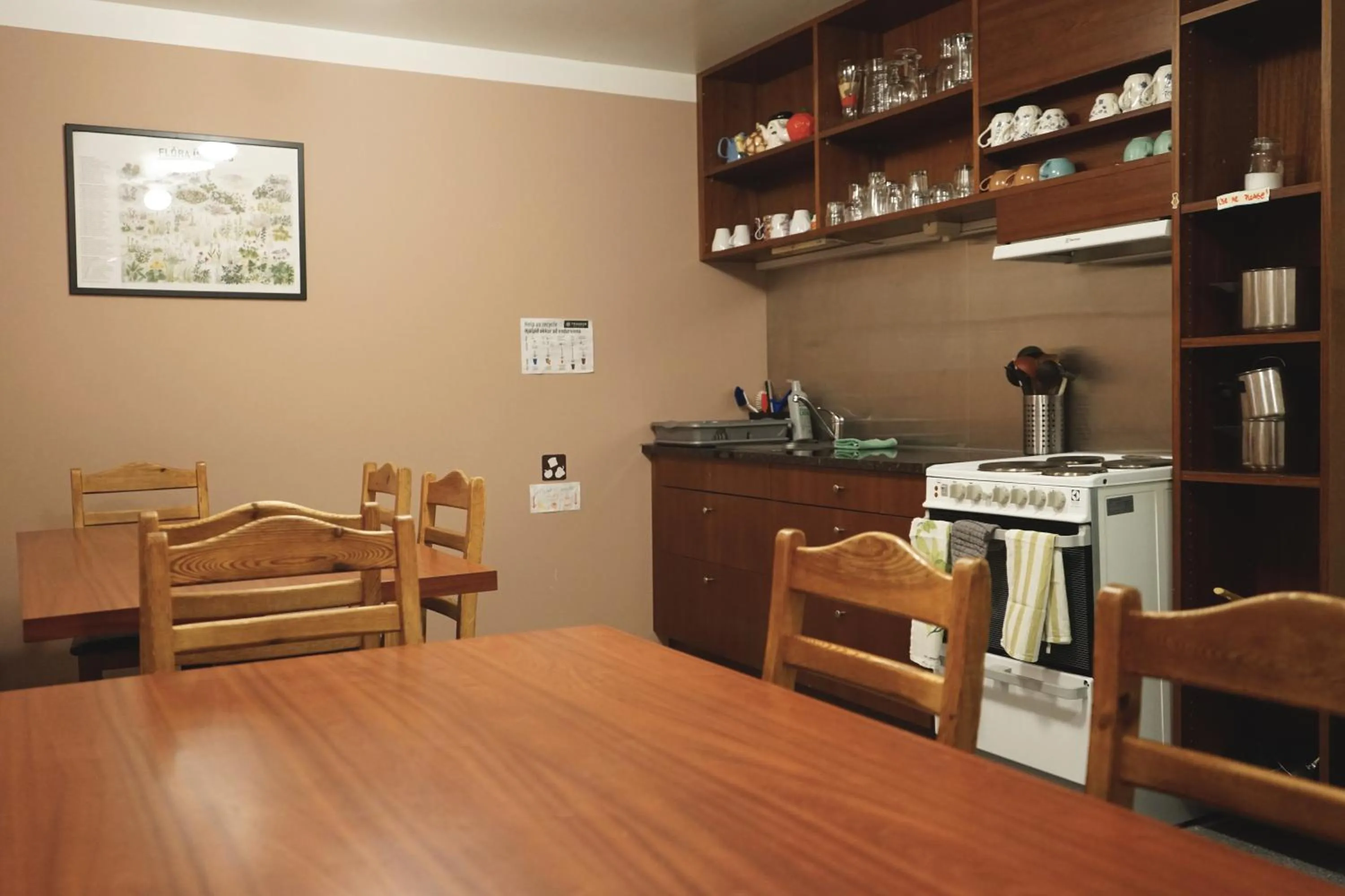 Coffee/tea facilities in Tehúsið Hostel