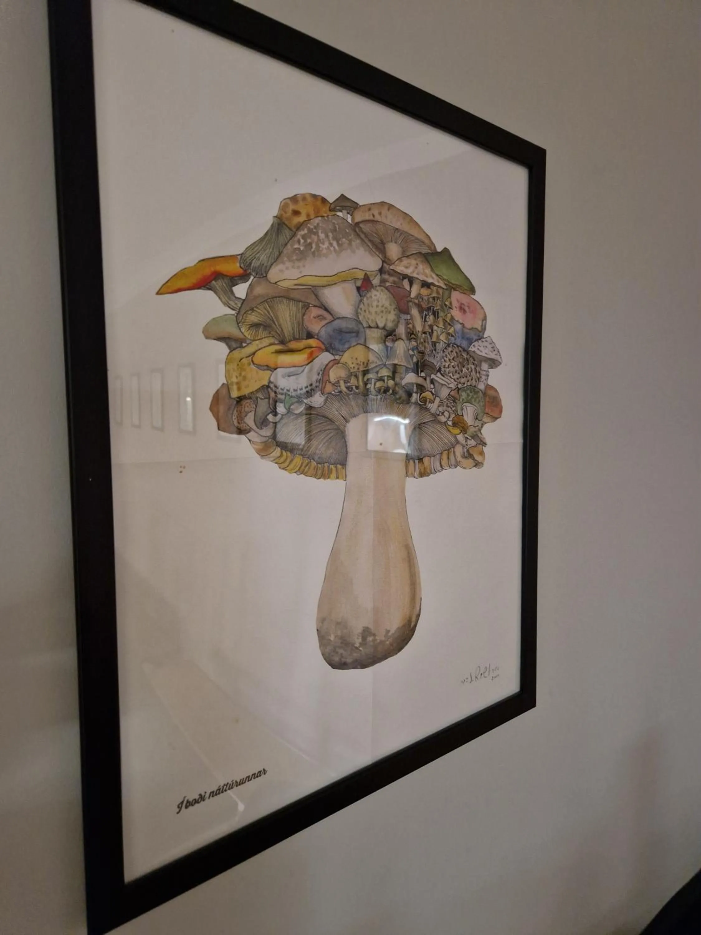 Decorative detail in Tehúsið Hostel