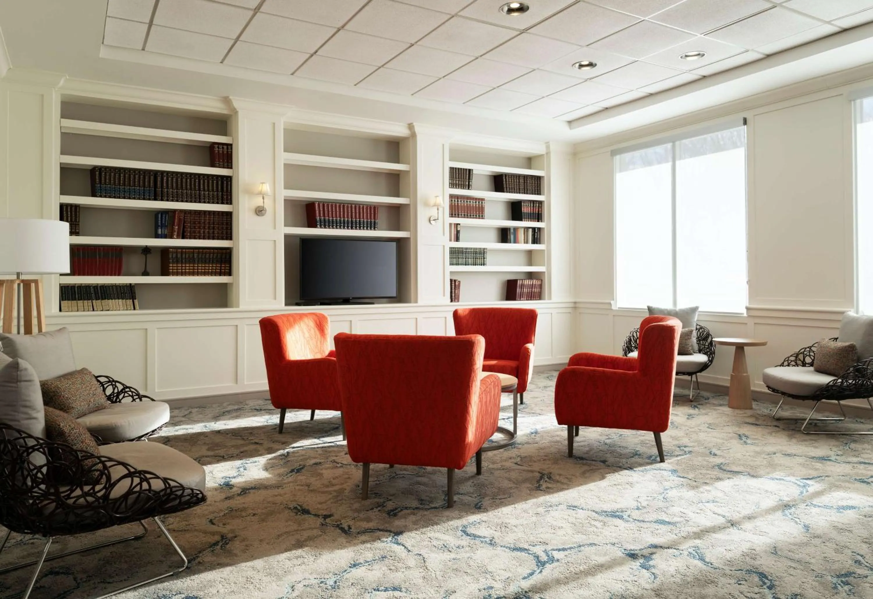 Lobby or reception in Hilton Garden Inn Boston-Burlington