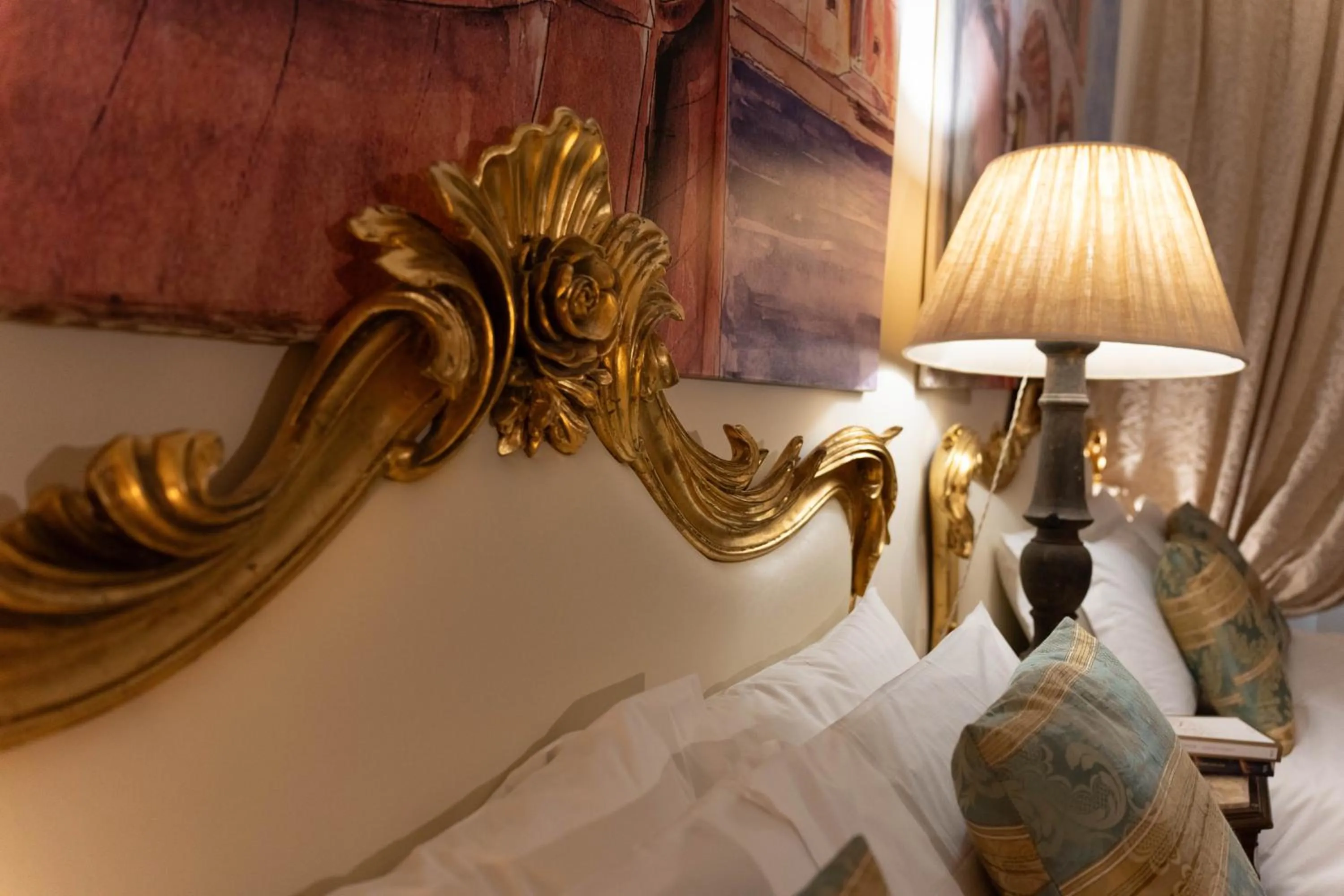 Decorative detail, Bed in Morali Palace