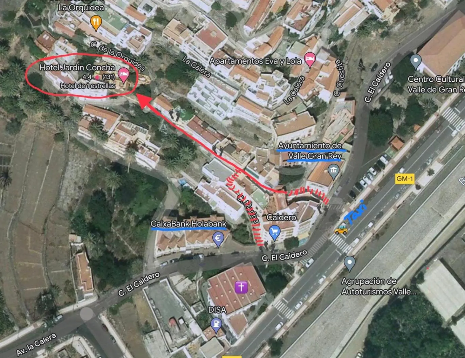 Bird's eye view in Hotel Jardín Concha