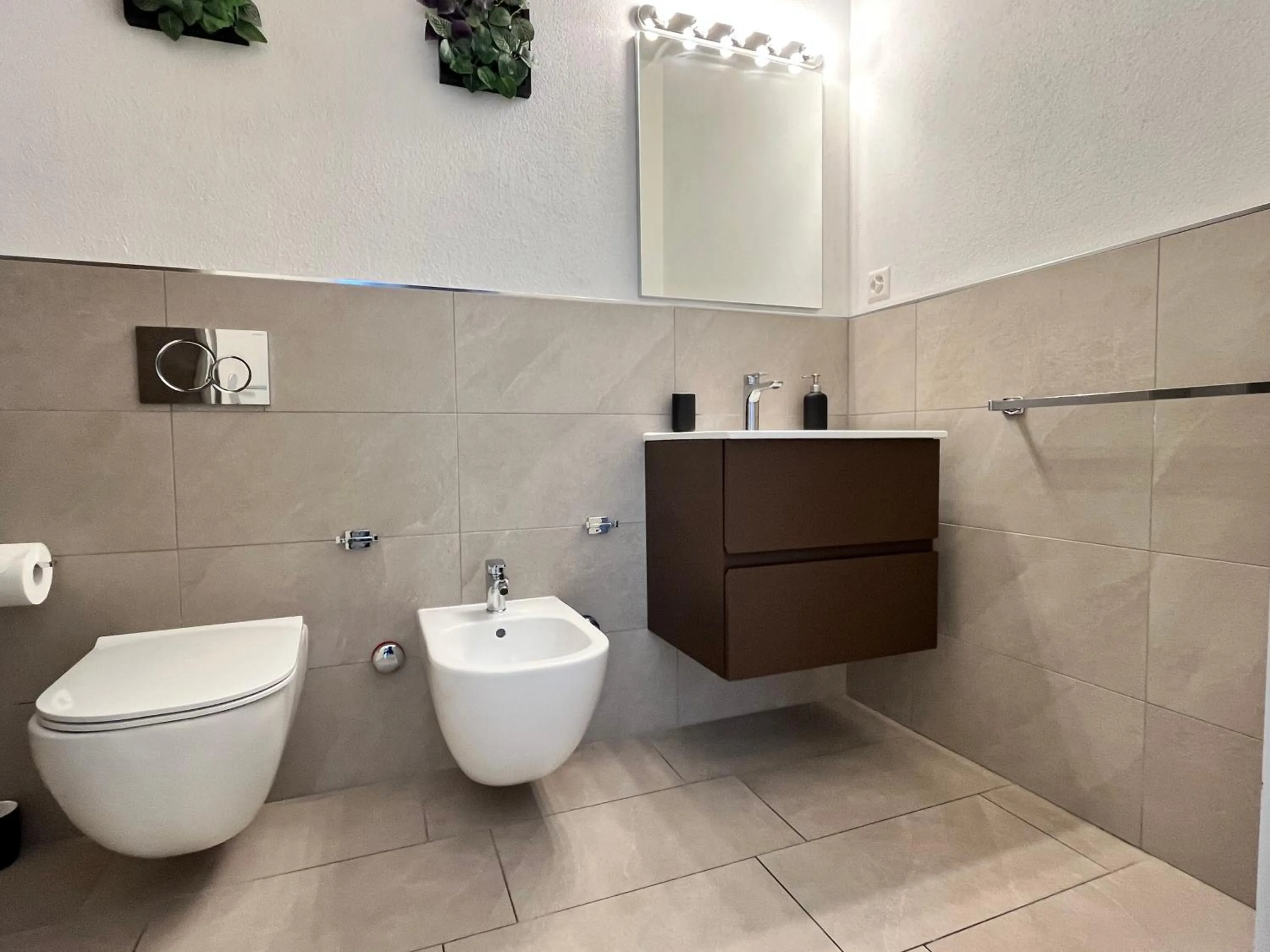 Bathroom in GuestHouse Lugano Center by LR