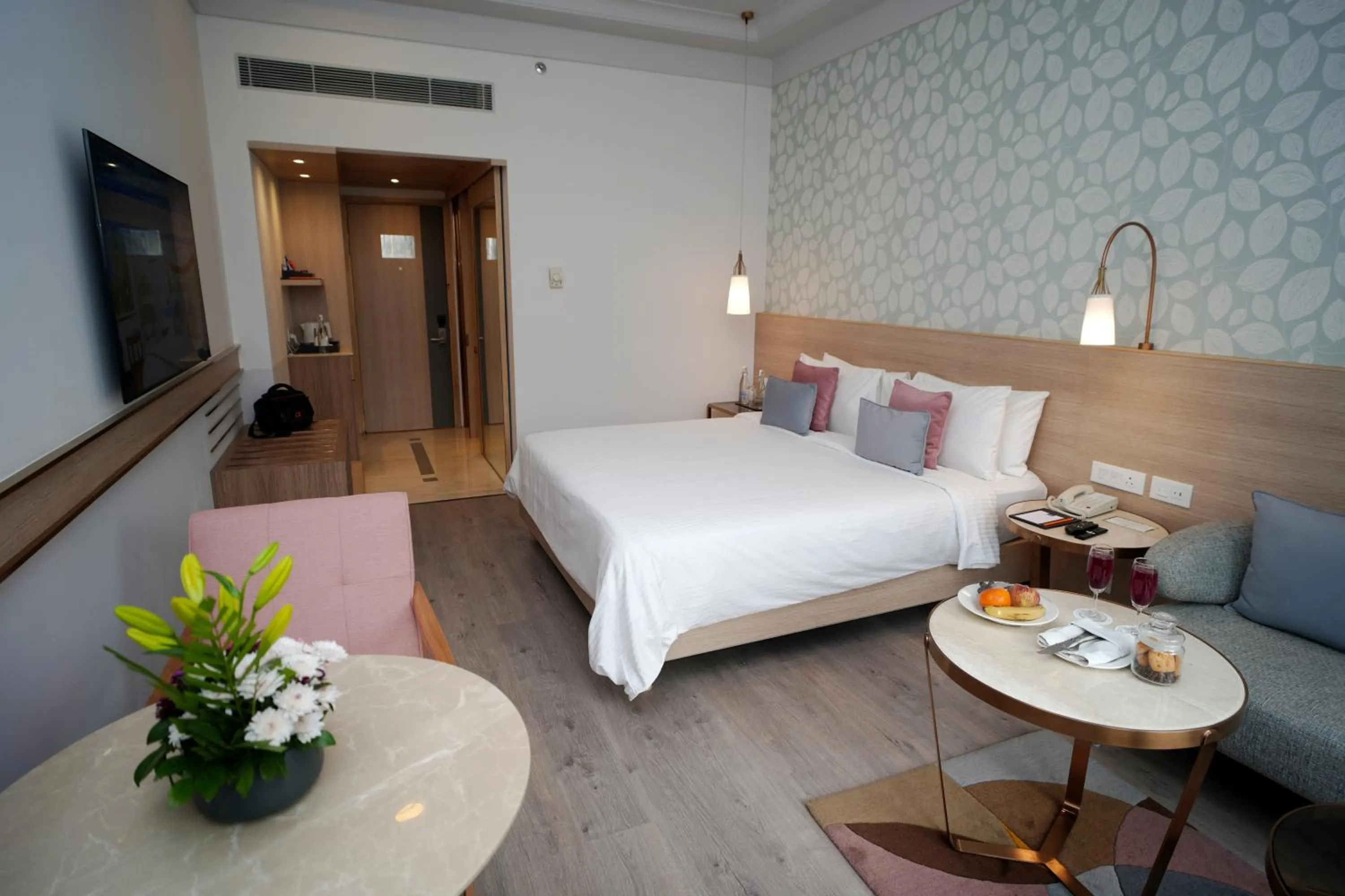 Bed in Muse Sarovar Portico Nehru Place