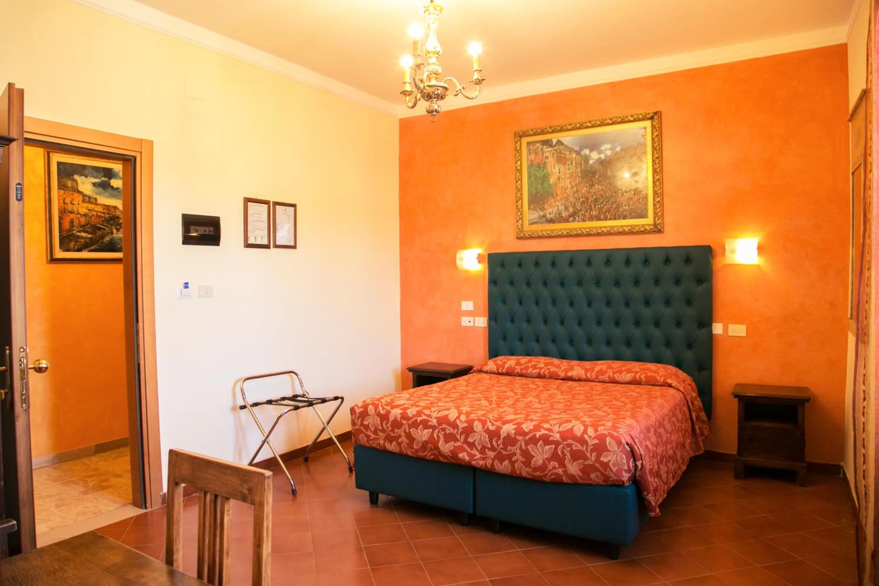 Bedroom, Bed in Hotel Merlini