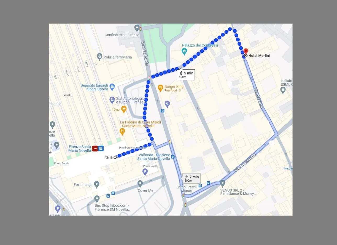 Text overlay in Hotel Merlini