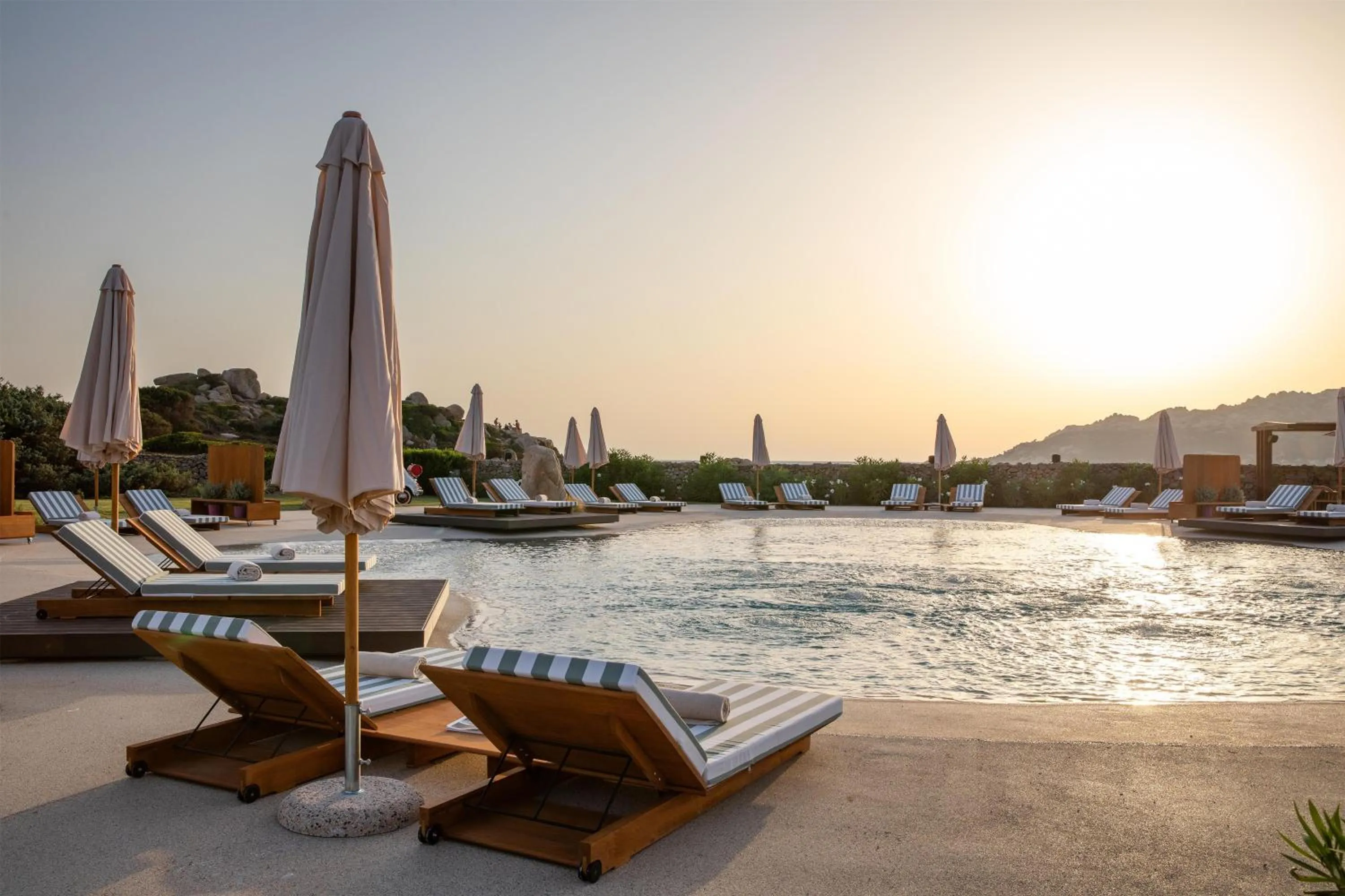 Pool view in Mangia's Santa Teresa Sardinia, Curio Collection by Hilton