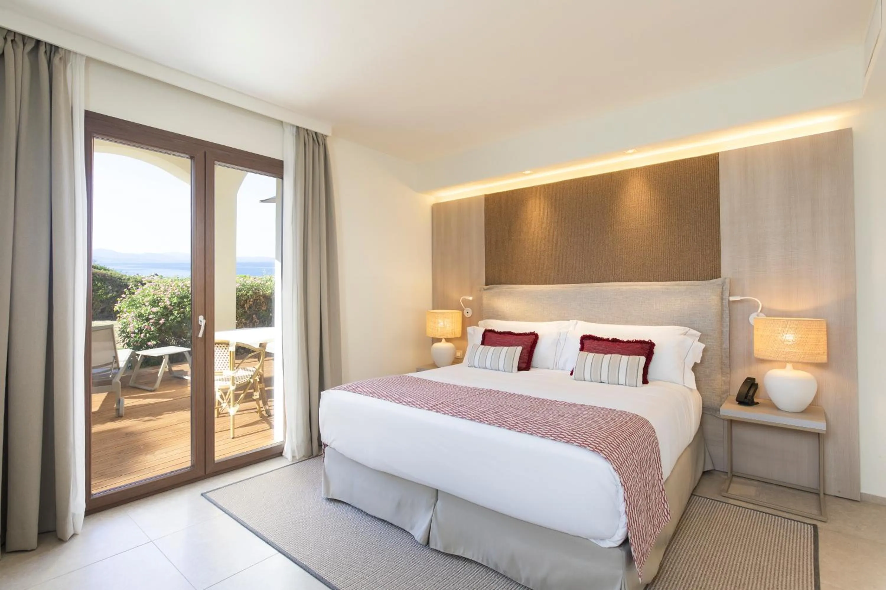Bed in Mangia's Santa Teresa Sardinia, Curio Collection by Hilton