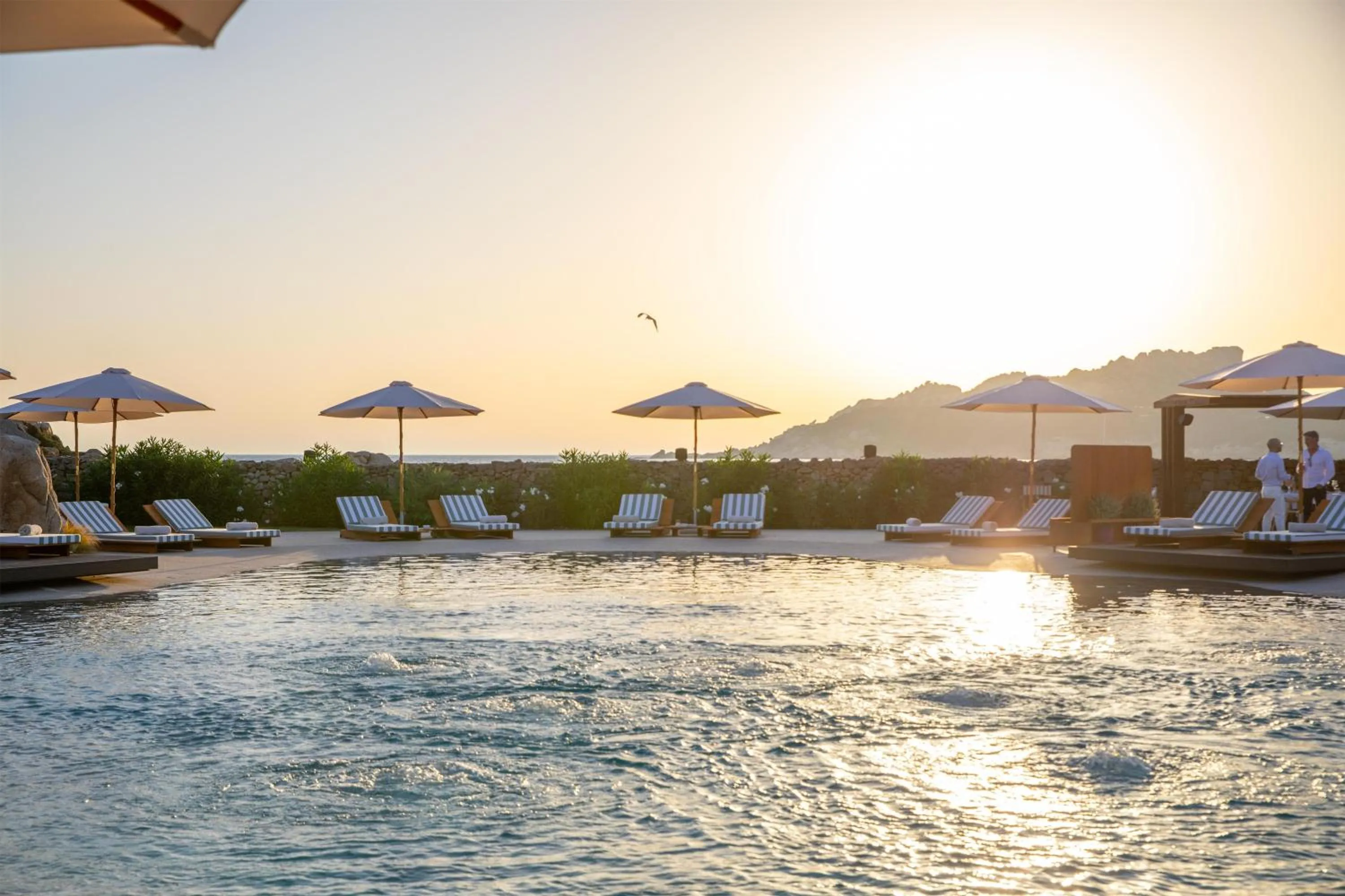 Pool view in Mangia's Santa Teresa Sardinia, Curio Collection by Hilton